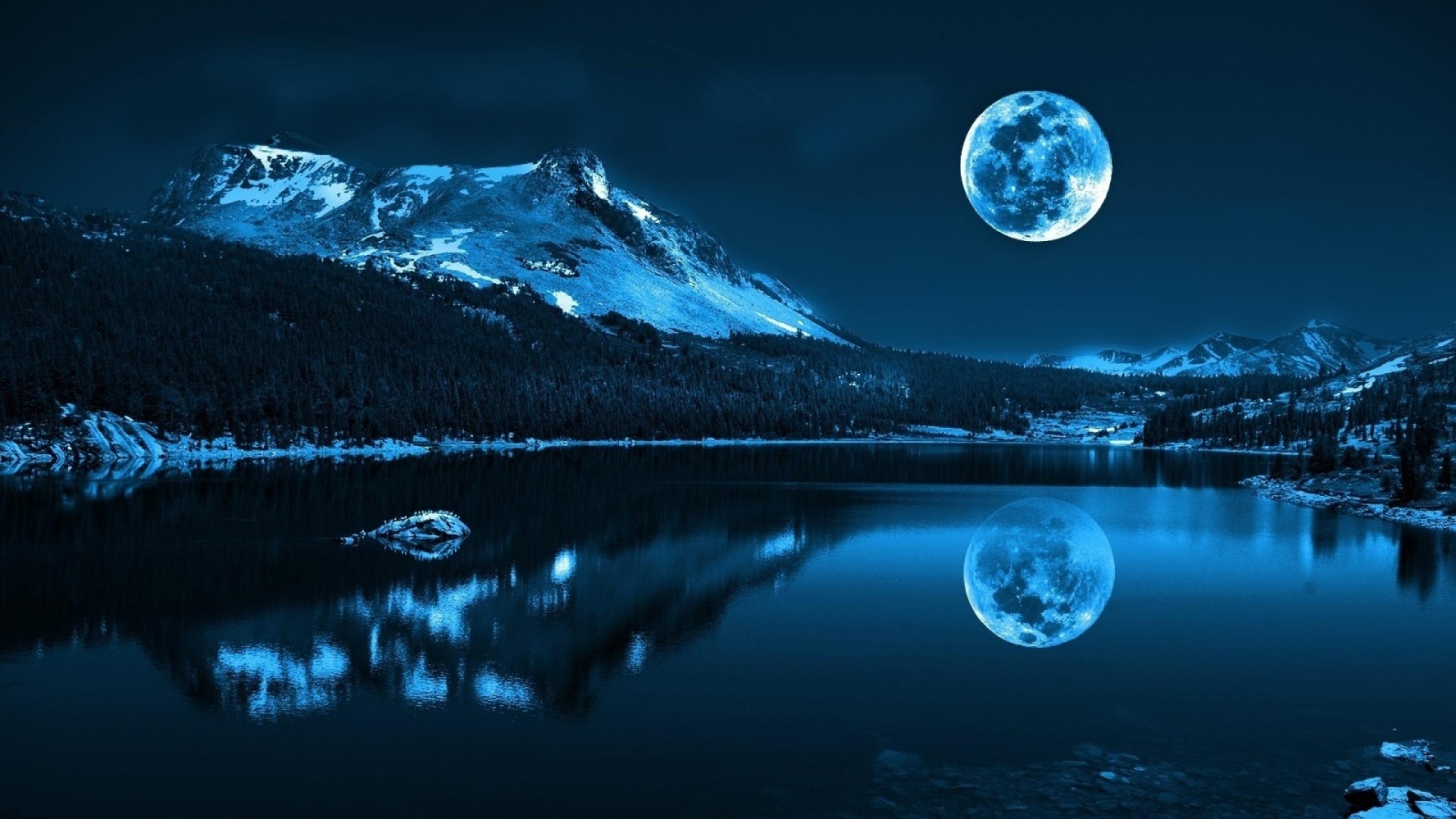 2560x1440 Super Moon Wallpaper · iBackgroundWallpaper, Desktop