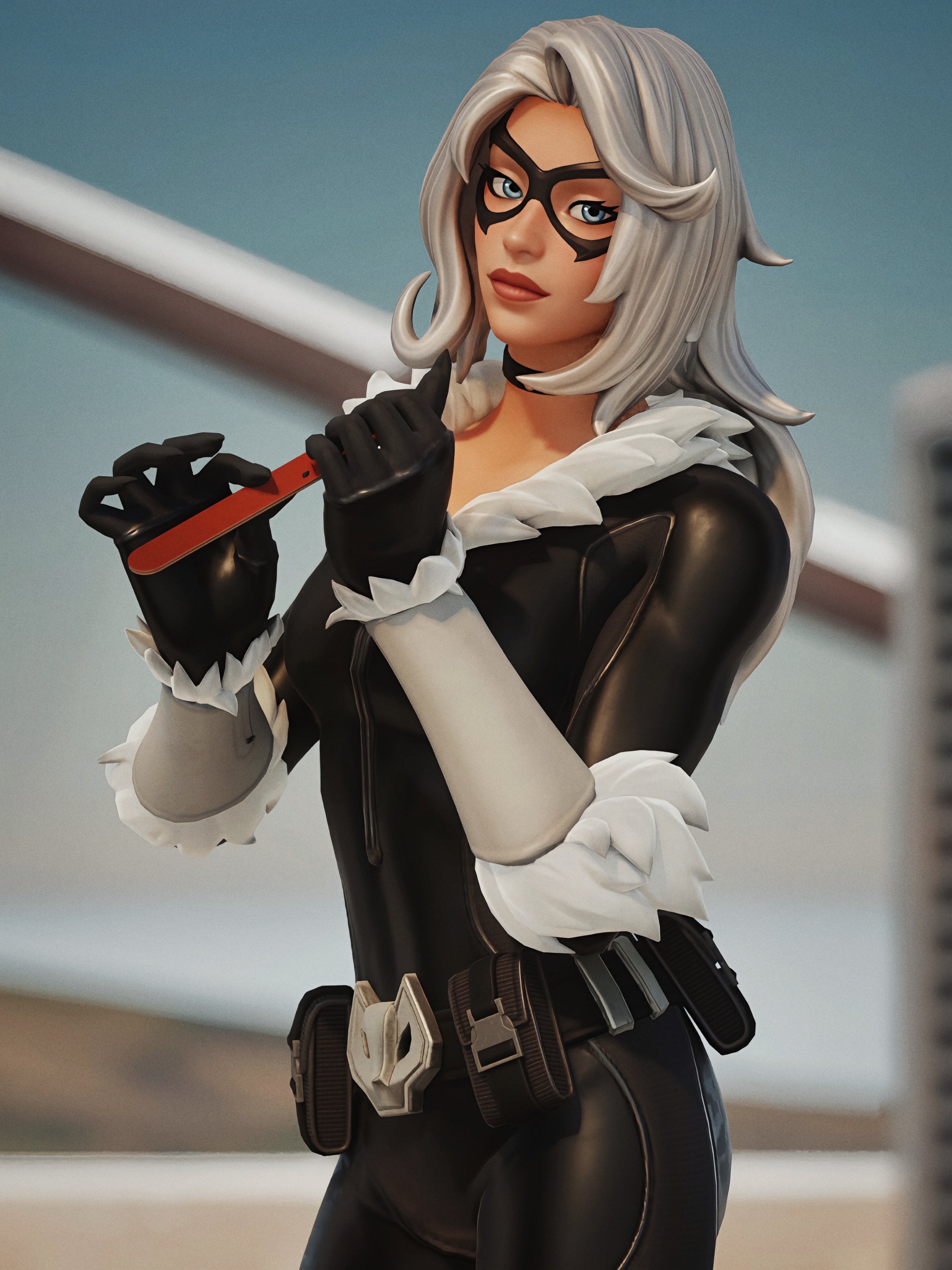 3080x4100 Black Cat Fortnite wallpaper, Phone