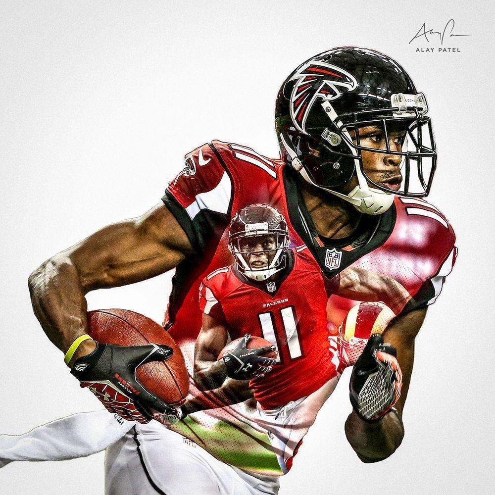 1000x1000 Julio Jones, WR, Atlanta Falcons. Design by: Alay Patel. March, Phone