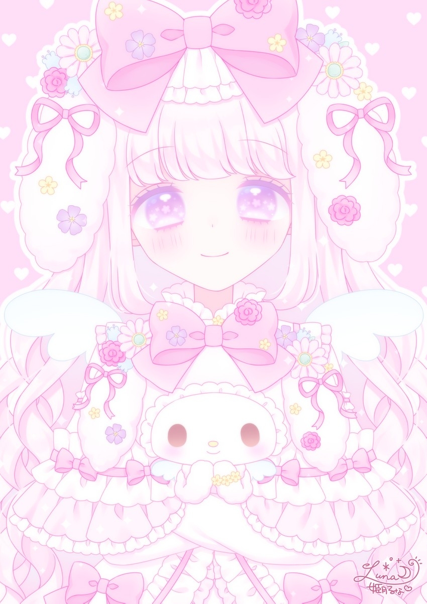 850x1210 my melody (onegai my melody) drawn, Phone