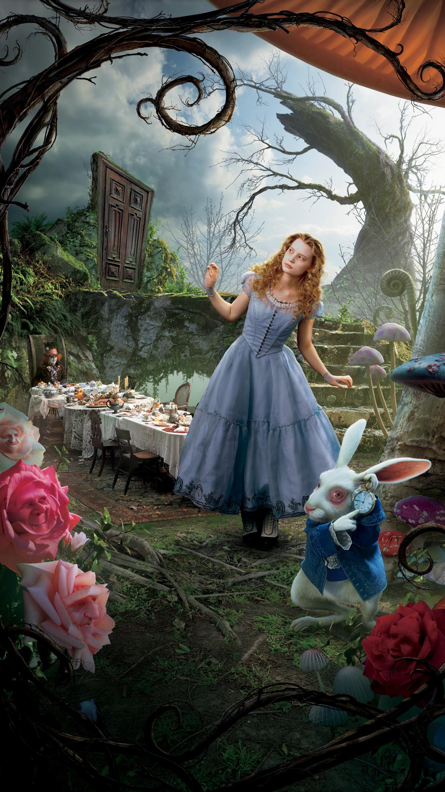 1540x2740 Alice in Wonderland (2010) Phone Wallpaper, Phone