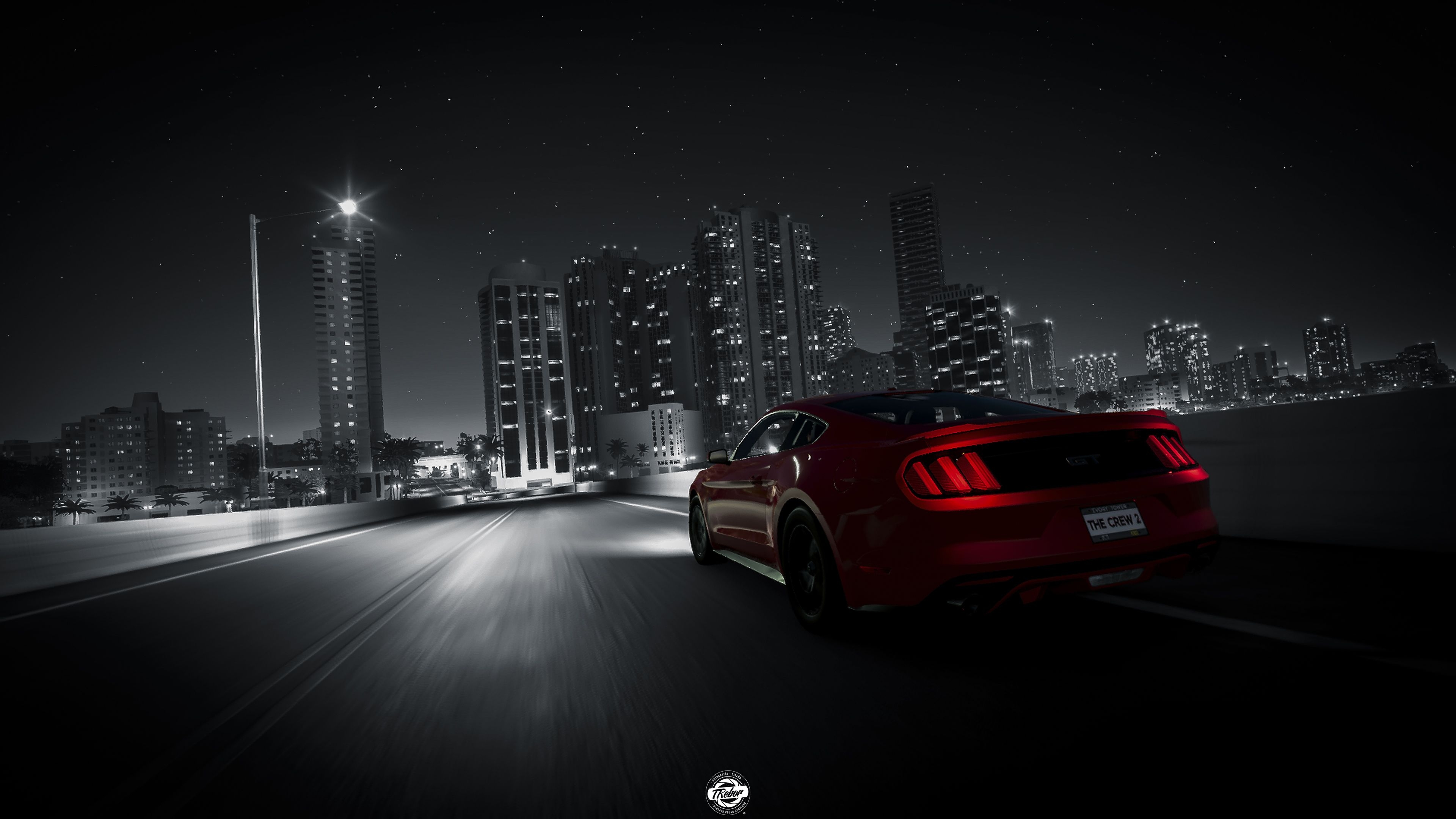 3840x2160 The Crew 2 Ford Mustang Rear Lights 4k Laptop Full HD 1080P HD 4k Wallpaper, Image, Background, Photo and Picture, Desktop