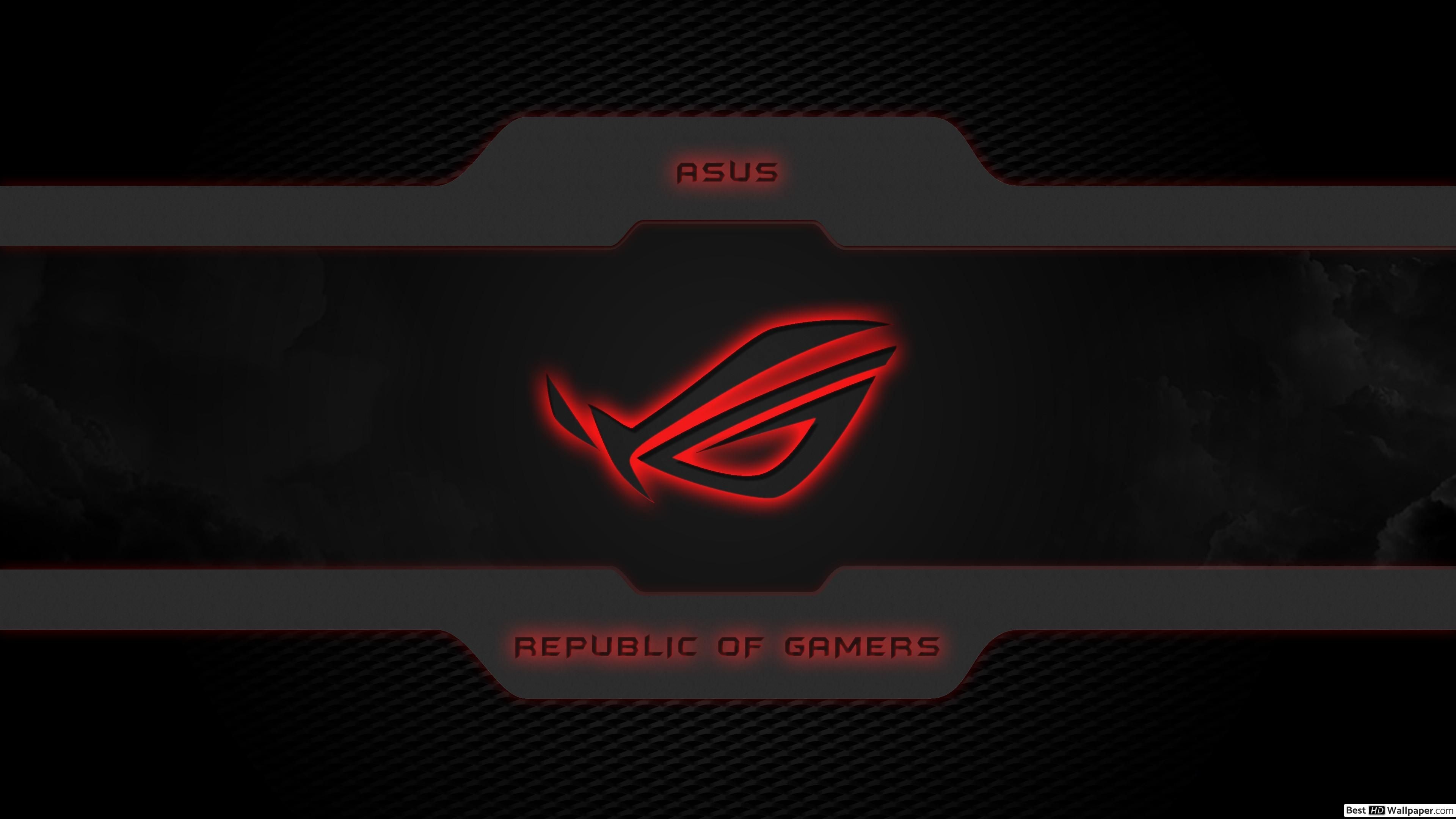 3840x2160 Asus ROG [Republic of Gamers] ROG Classic Dark LOGO HD wallpaper download, Desktop