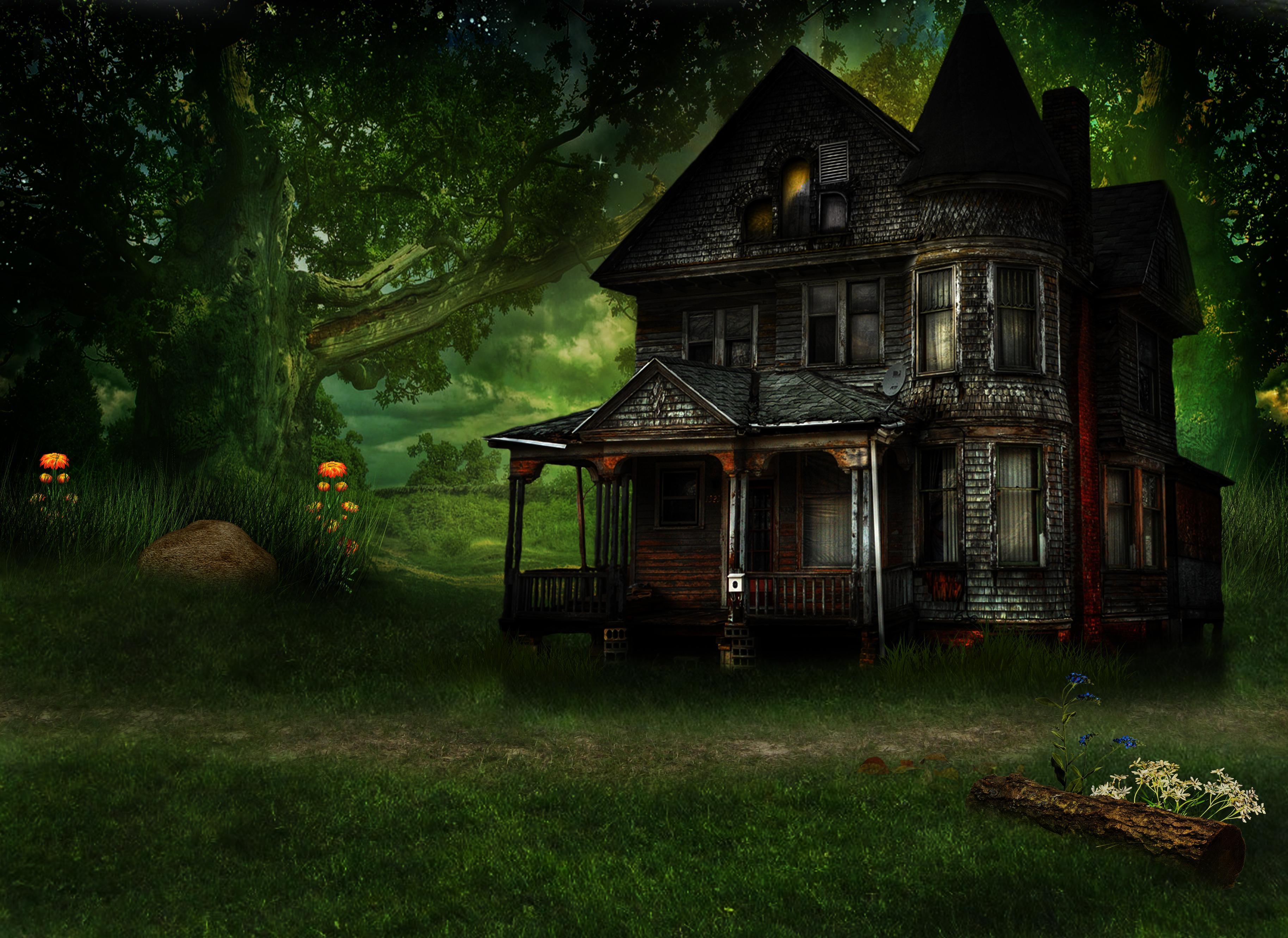 3660x2670 Download HAUNTED HOUSE WALLPAPER 117848 HD Wallpaper, Desktop