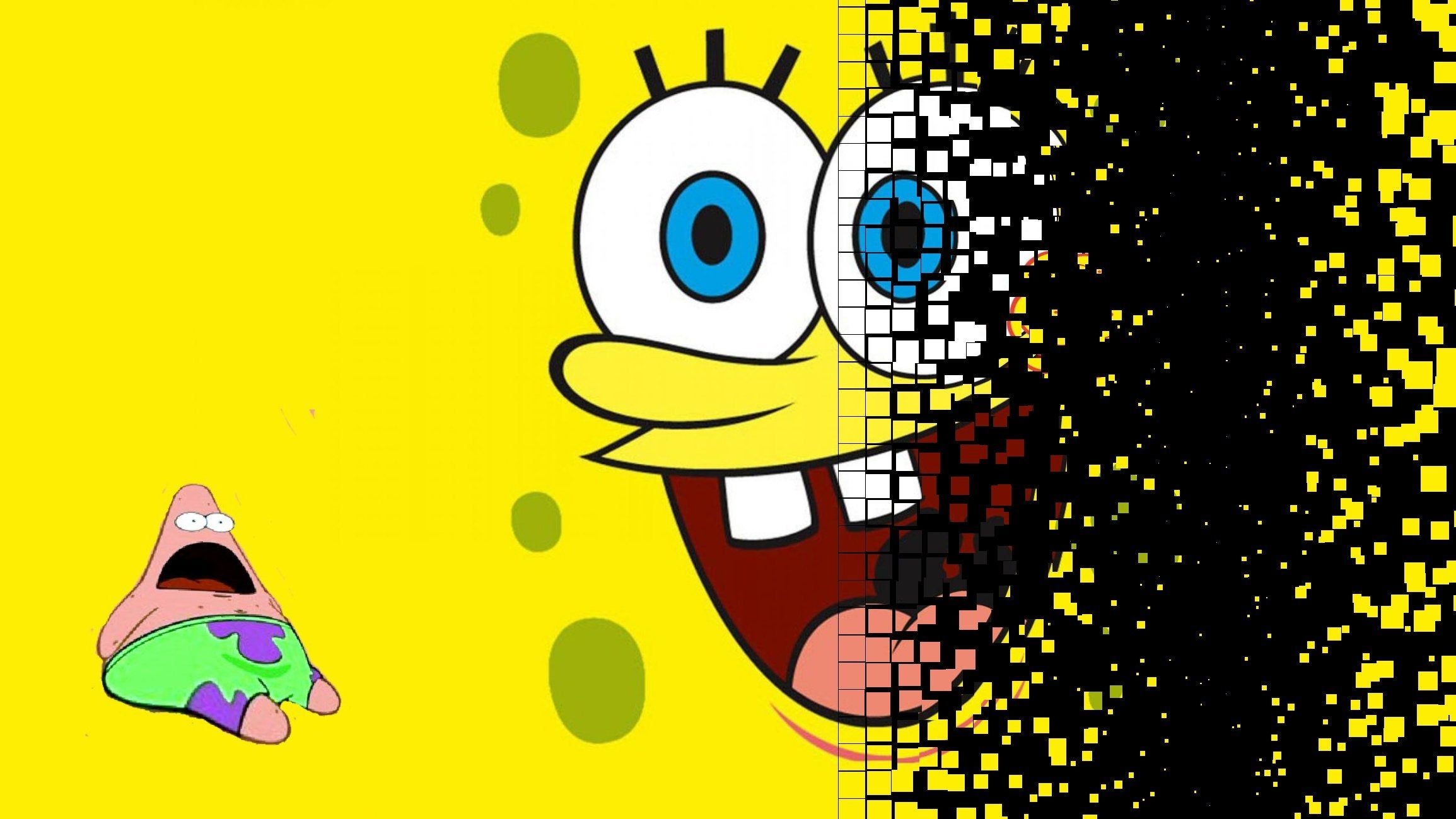 2310x1300 SpongeBob and Patrick, Desktop