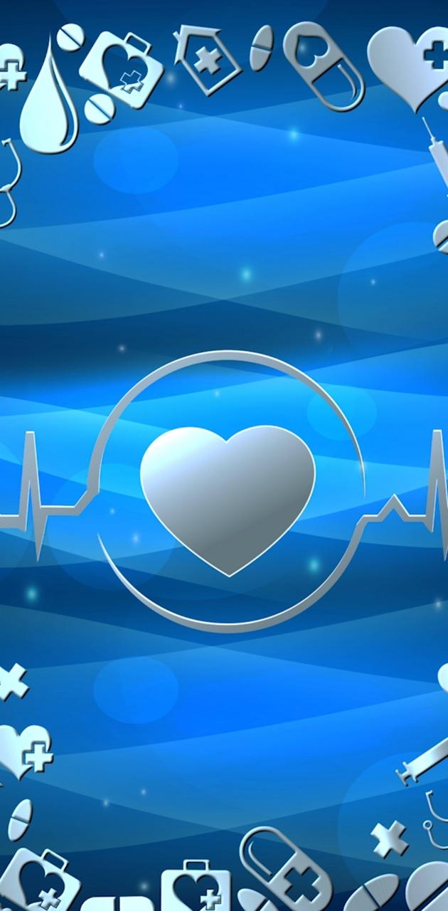 630x1280 Blue Medical wallpaper, Phone