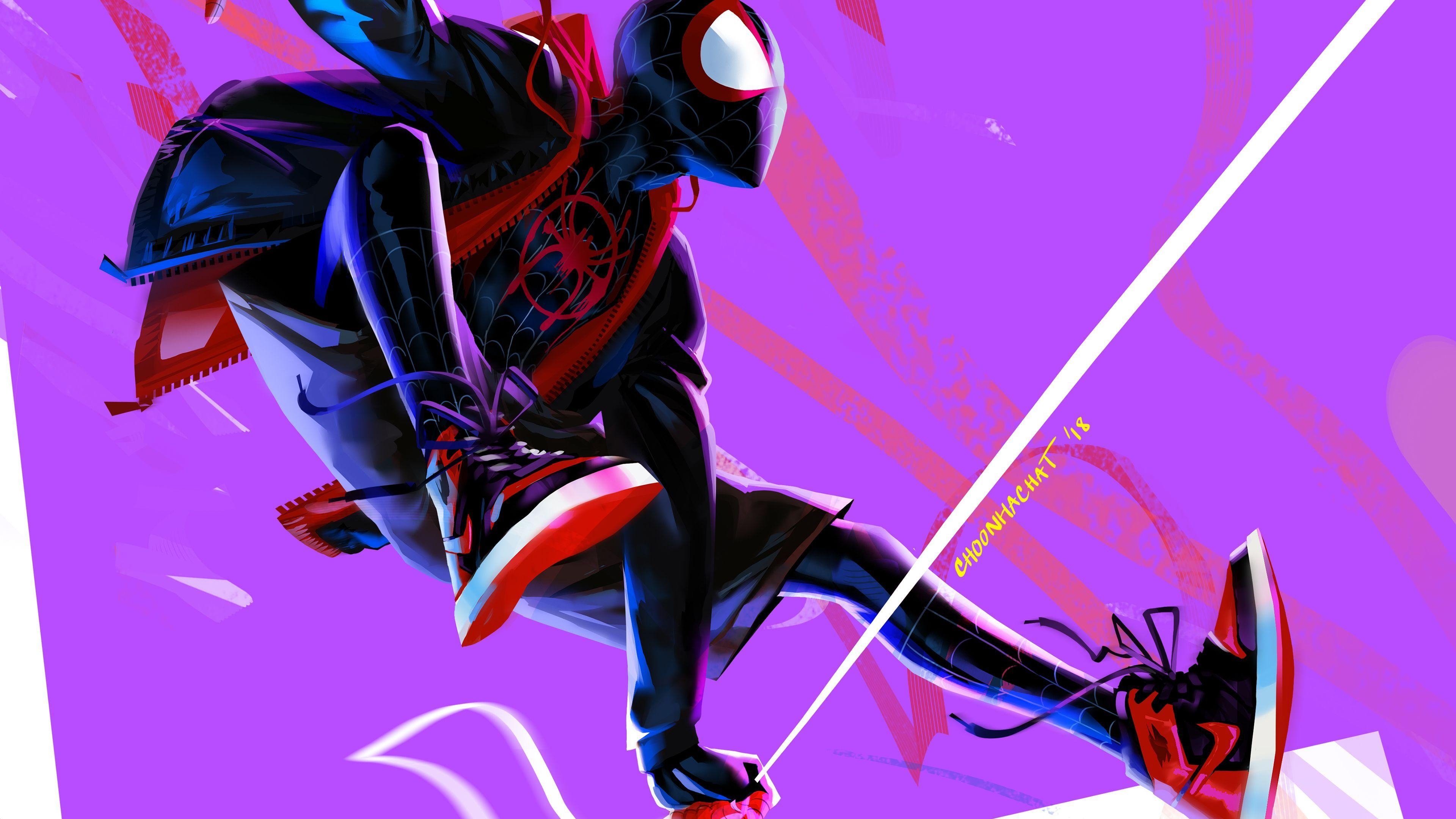 3840x2160 Miles Morales In Spider Man Into The Spider Verse 4k Artwork superheroes wallpaper, spiderman wallpaper, spid. Miles morales spiderman, Spiderman art, Spiderman, Desktop