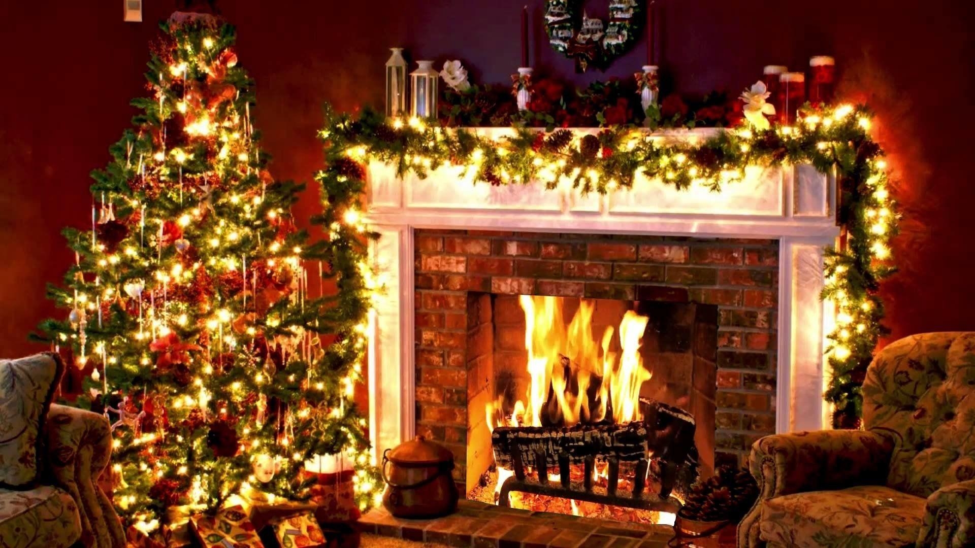 1920x1080 Holiday Christmas Holiday Christmas Tree Fireplace Wallpaper, Desktop