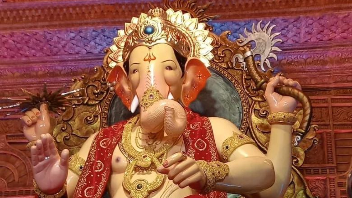 1200x680 Lalbaugcha Raja 2022 LIVE darshan: Witness Mumbai's grand Ganesh Chaturthi celebrations. FIRST PICS, Desktop