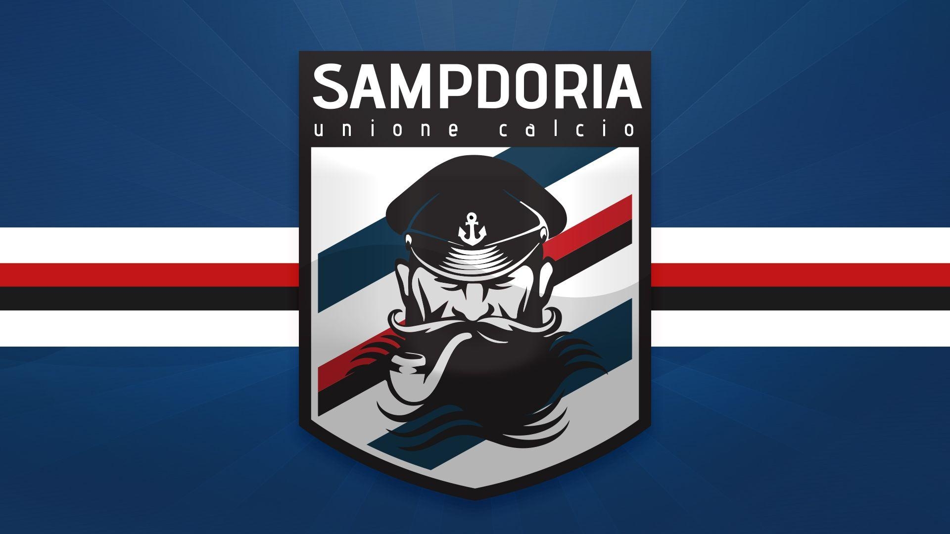 1920x1080 Sampdoria design #Logo #Sampdoria. SAMPDORIA. Football art, Desktop