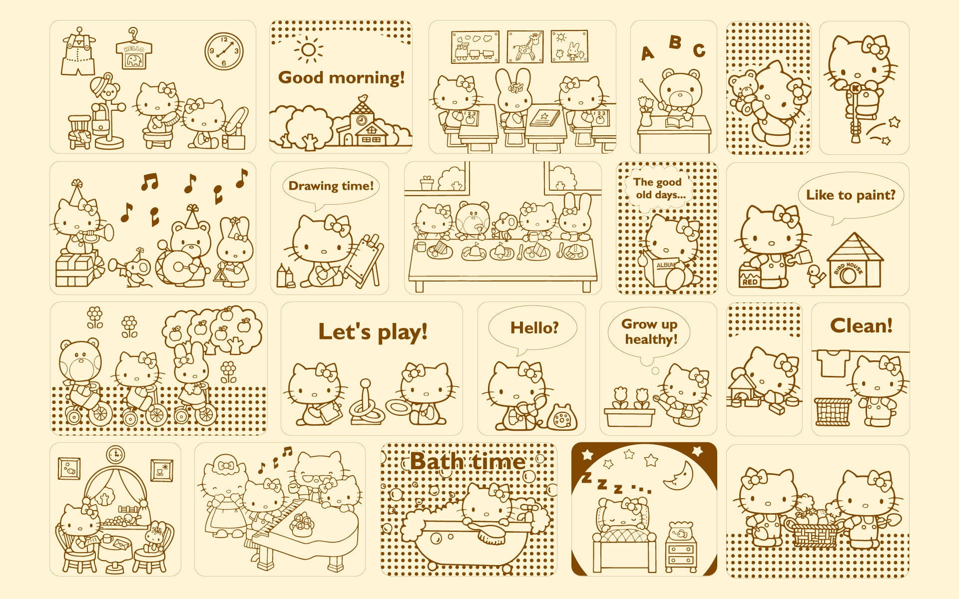 1920x1200 Download Sanrio Characters With Hello Kitty Desktop Wallpaper, Desktop