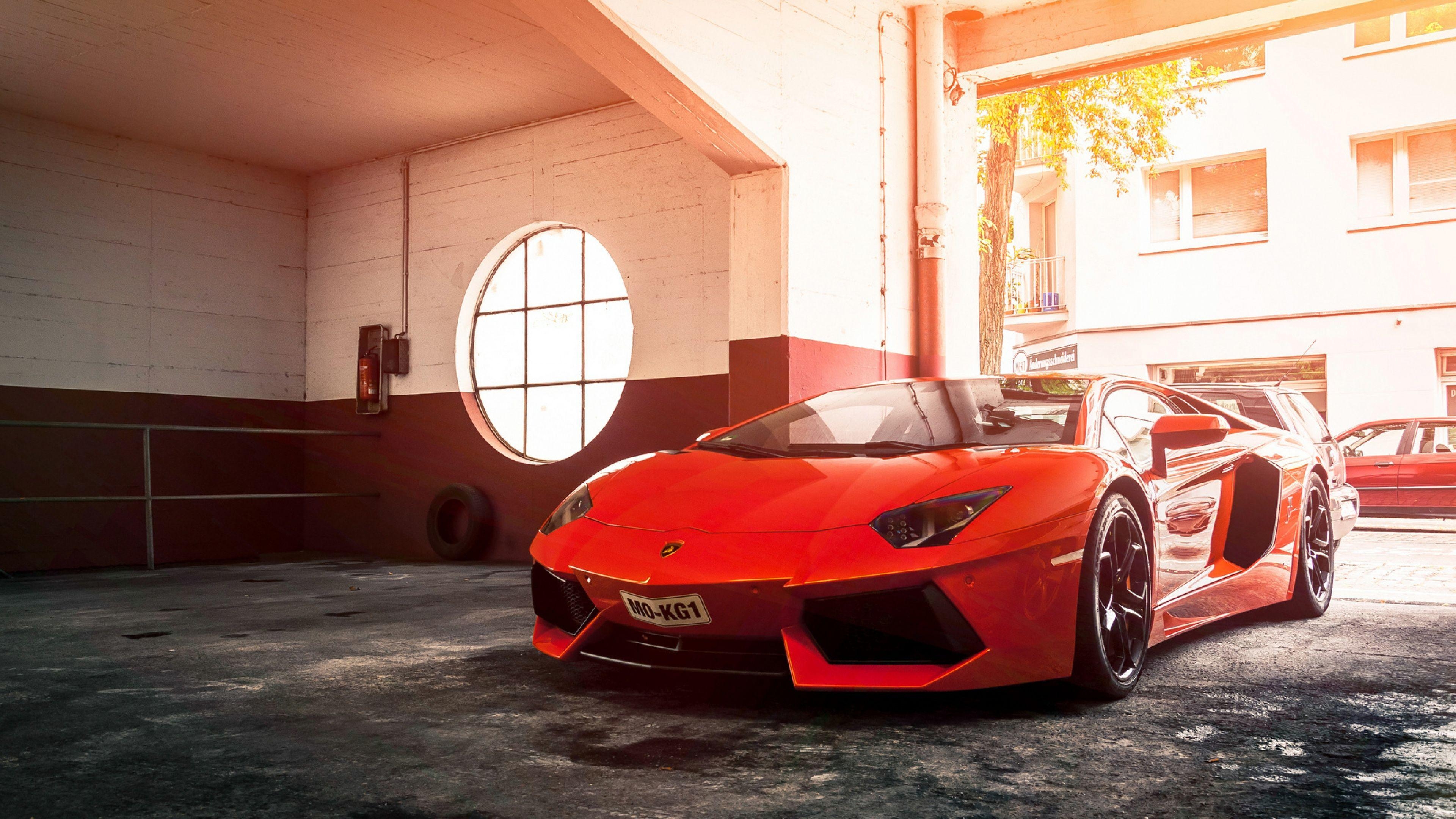 3840x2160 Lamborghini Aventador Red Wallpaper. HD Car Wallpaper, Desktop