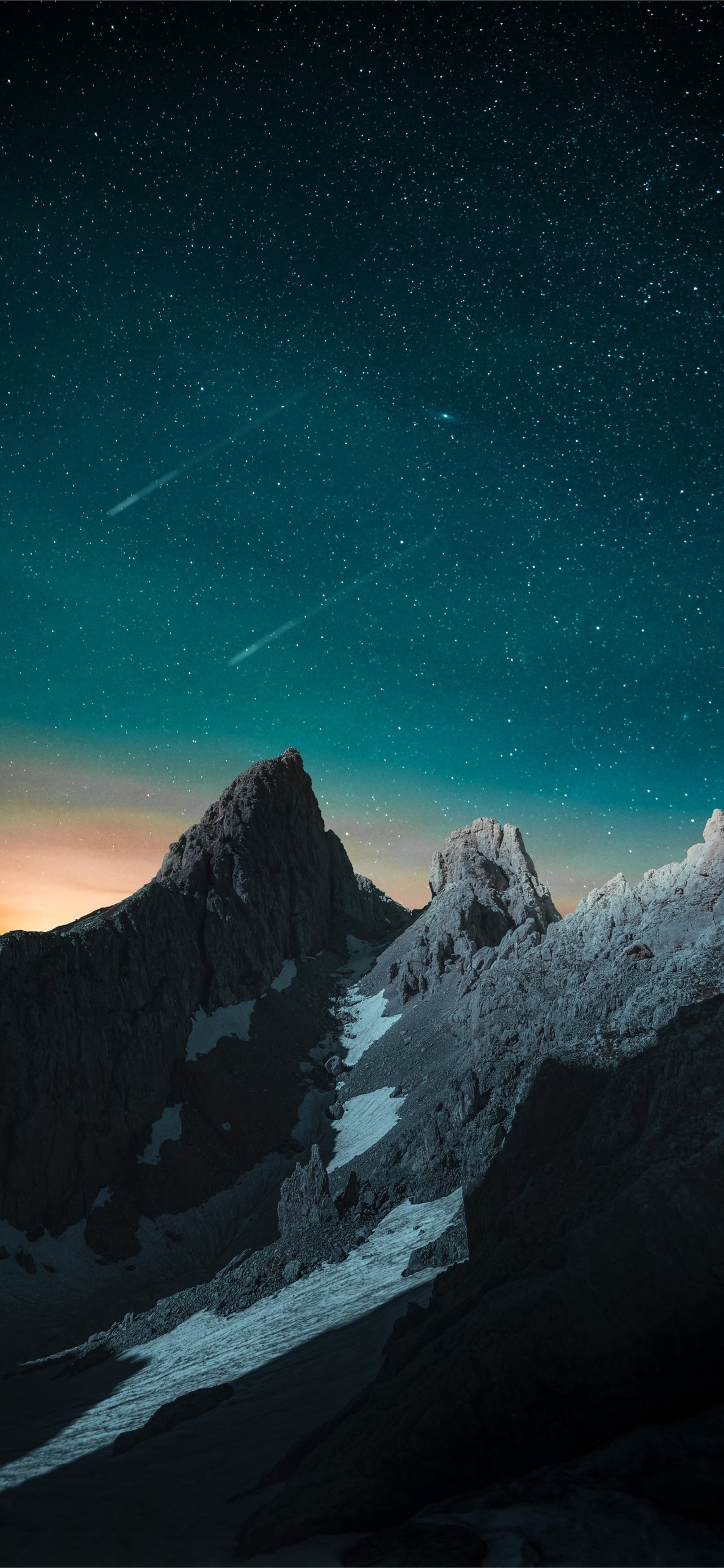 1290x2780 vibrant evening sky rocks mountains 4k iPhone Wallpaper Free Download, Phone