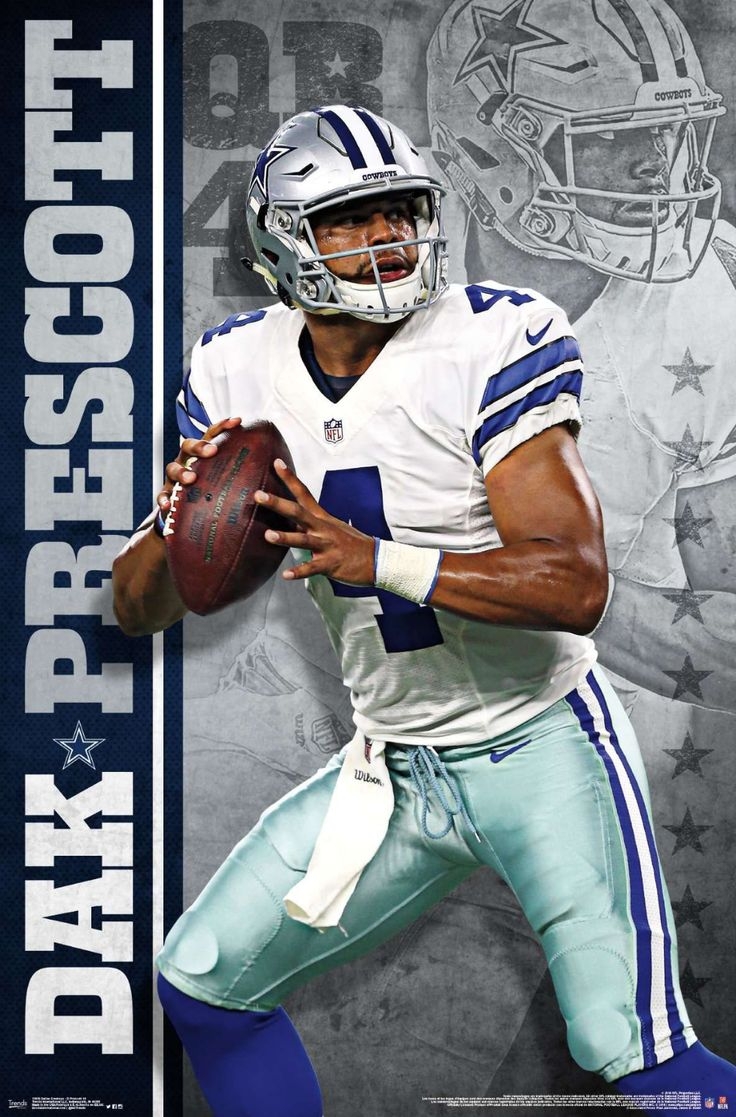 740x1120 NFL Dallas Cowboys Prescott 16 Poster. Dallas cowboys, Nfl dallas cowboys, Cowboys, Phone