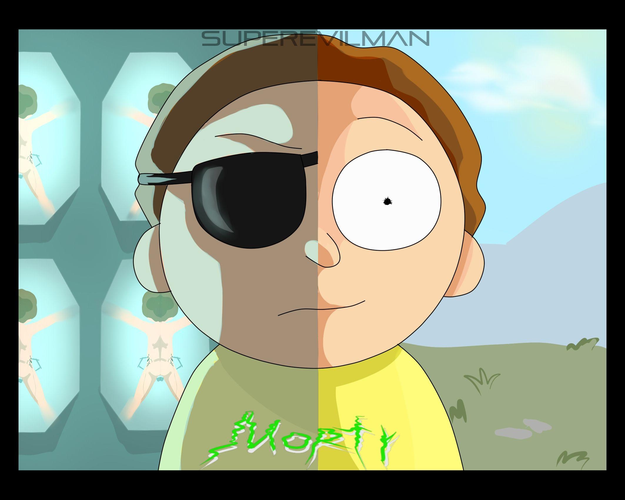 2130x1710 Evil Morty and Good Morty, Desktop