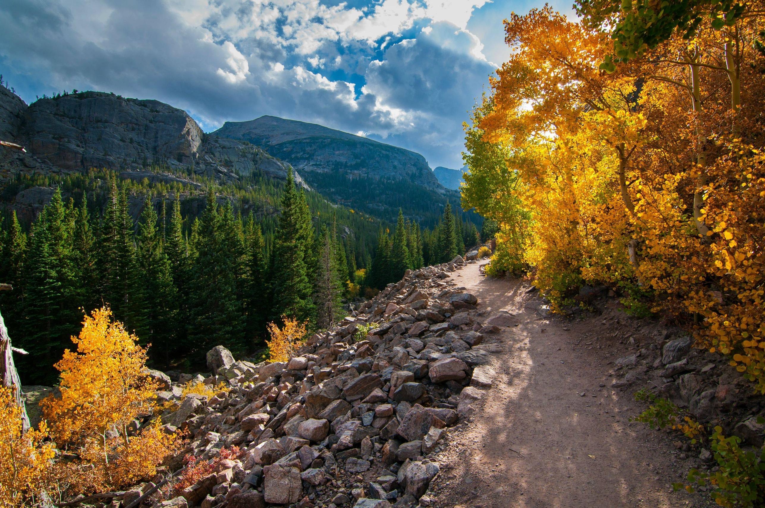 2580x1710 The Trail To Mills Lake In Rocky Mountain National Park Colorado, Desktop