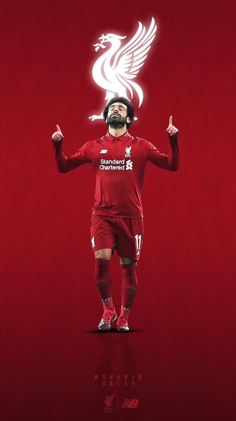 800x1430 mohamed salah. liverpool stadium iphone, Phone