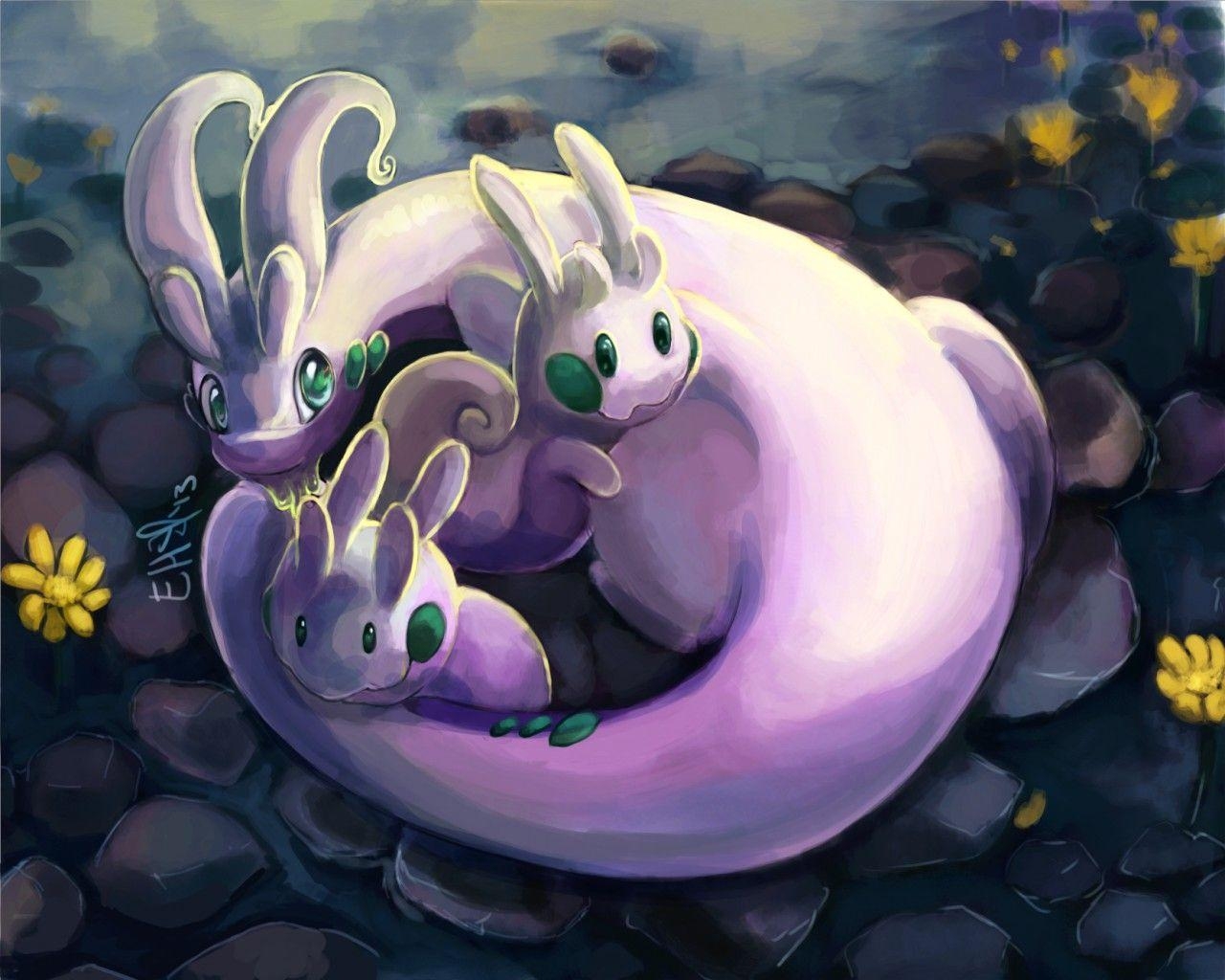 1280x1030 Goomy, Sliggoo & Goodra by artpaca - Fur Affinity [dot] net, Desktop