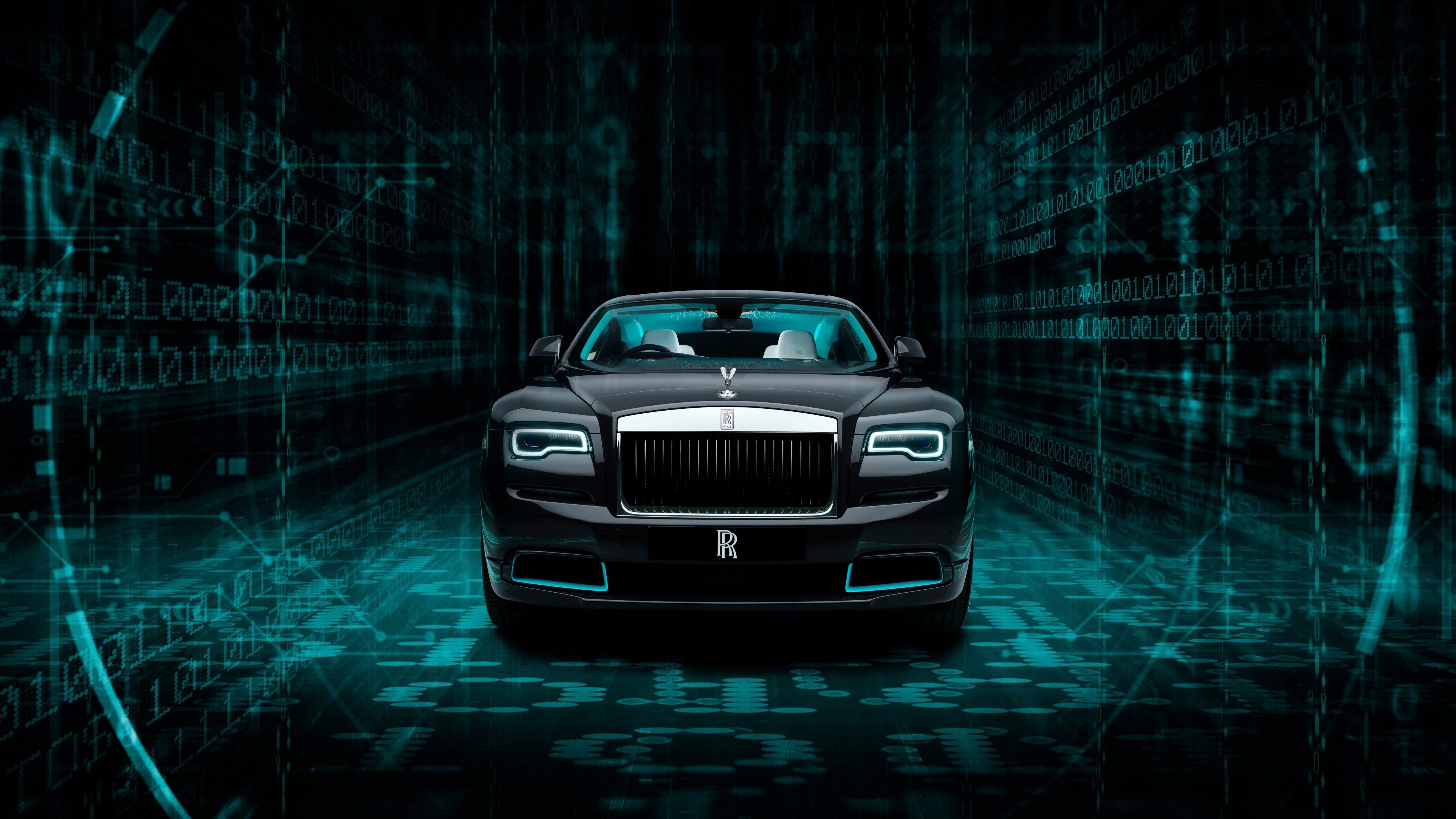 3840x2160 Rolls Royce Wraith Kryptos Collection 4K Wallpaper, 5K, 8K, Black Dark, Desktop