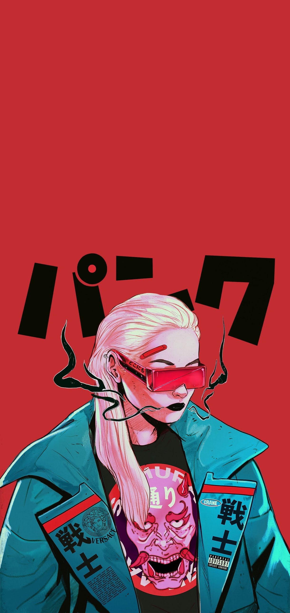 1220x2580 CYBERPUNK GIRL WALLPAPER IPHONE.wallpaperize.cc, Phone