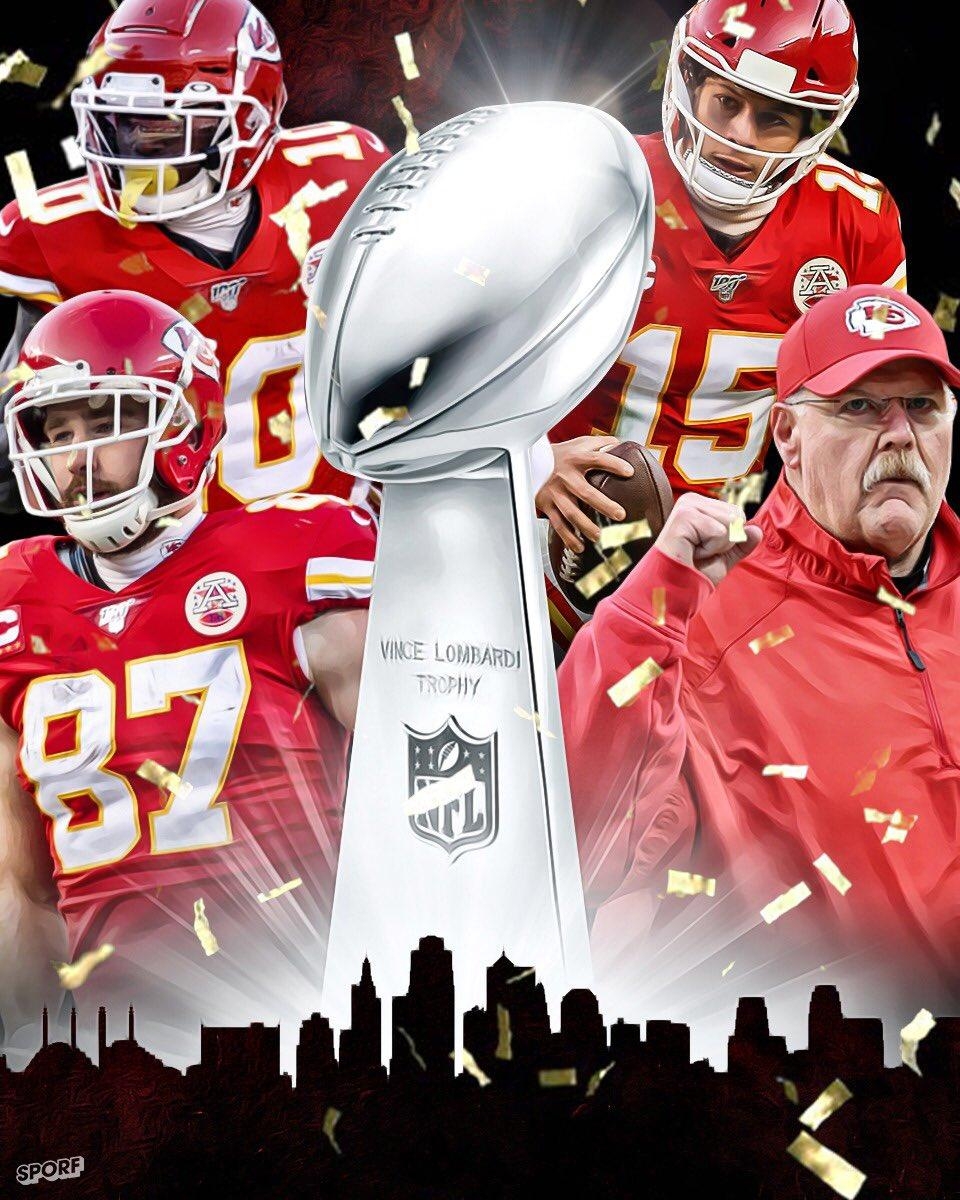 960x1200 Kansas City Chiefs Super Bowl 54 wallpaper, Phone