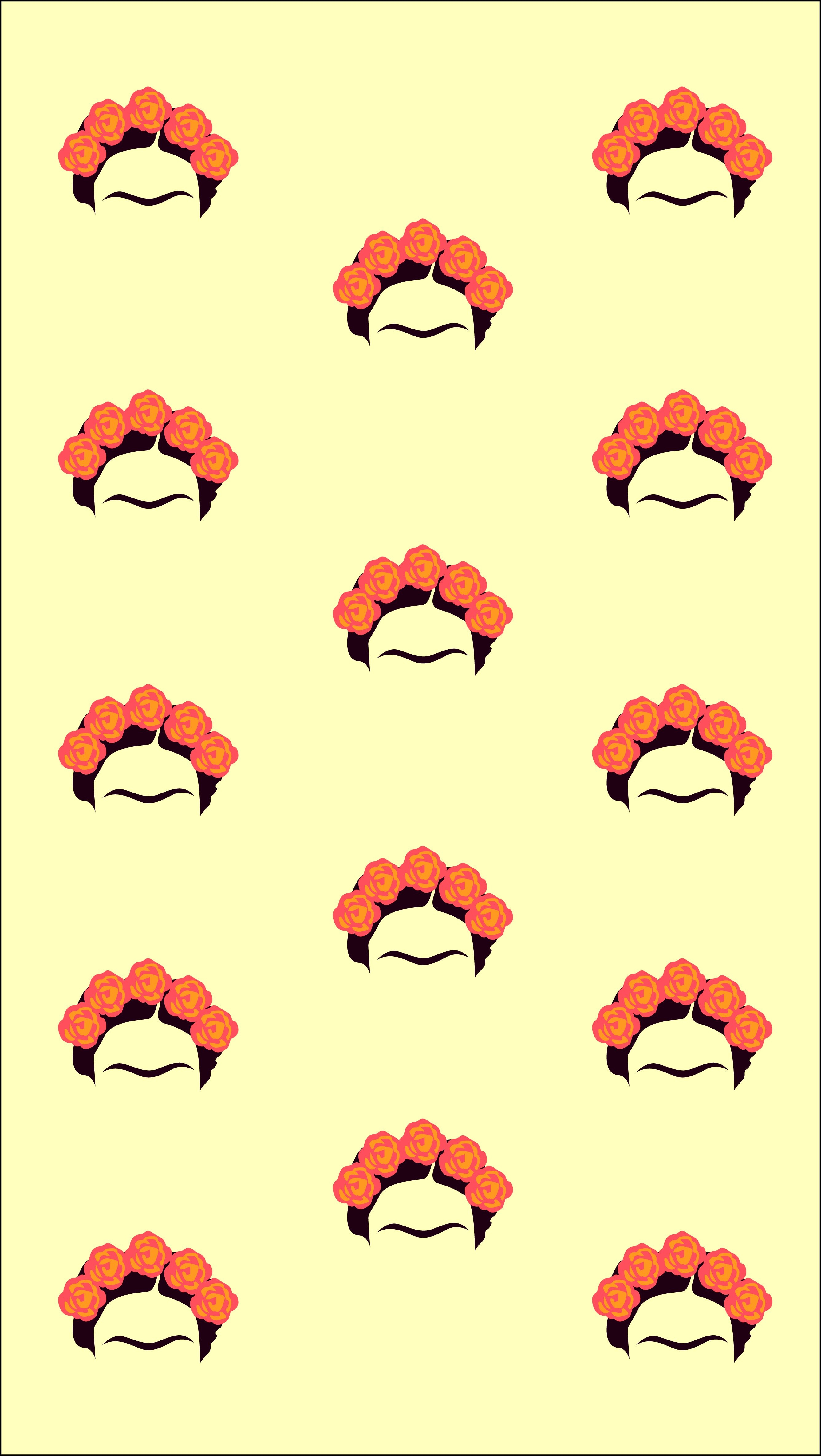 2680x4740 Frida kahlo pattern wallpaper Zbidi. para iphone, Papeis de parede para iphone, Citações de frida, Phone