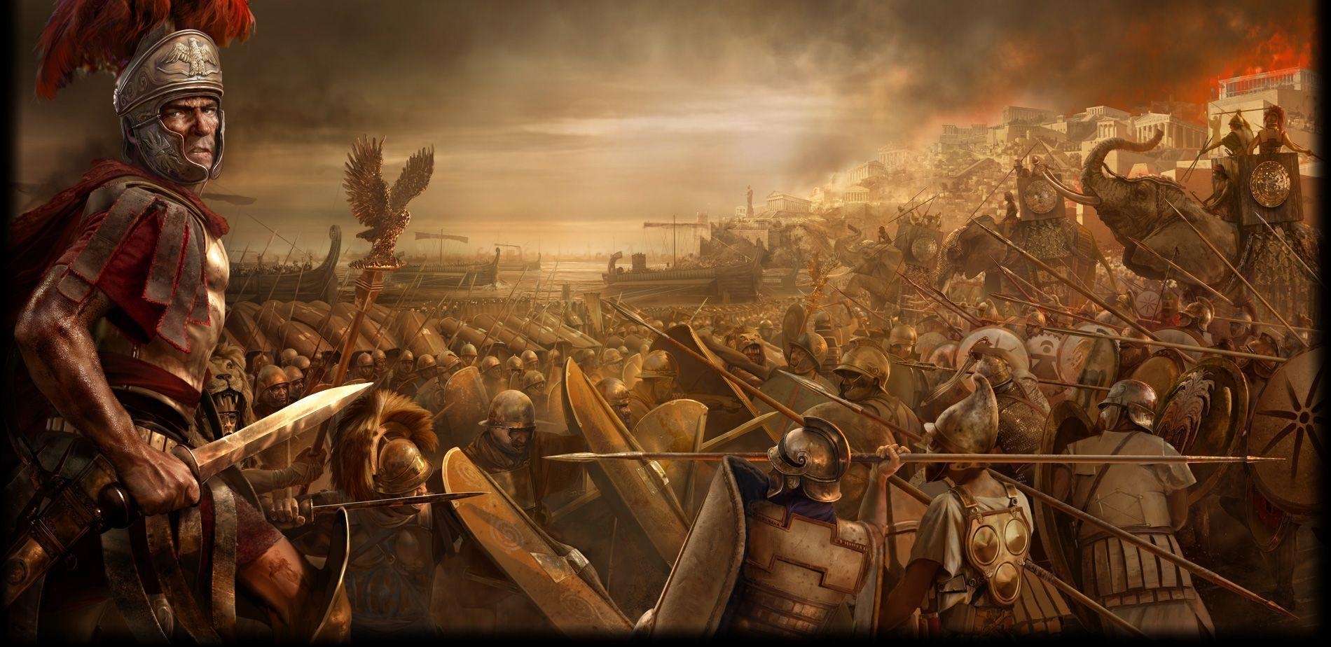 1900x930 Roman Soldier Wallpaper, Dual Screen