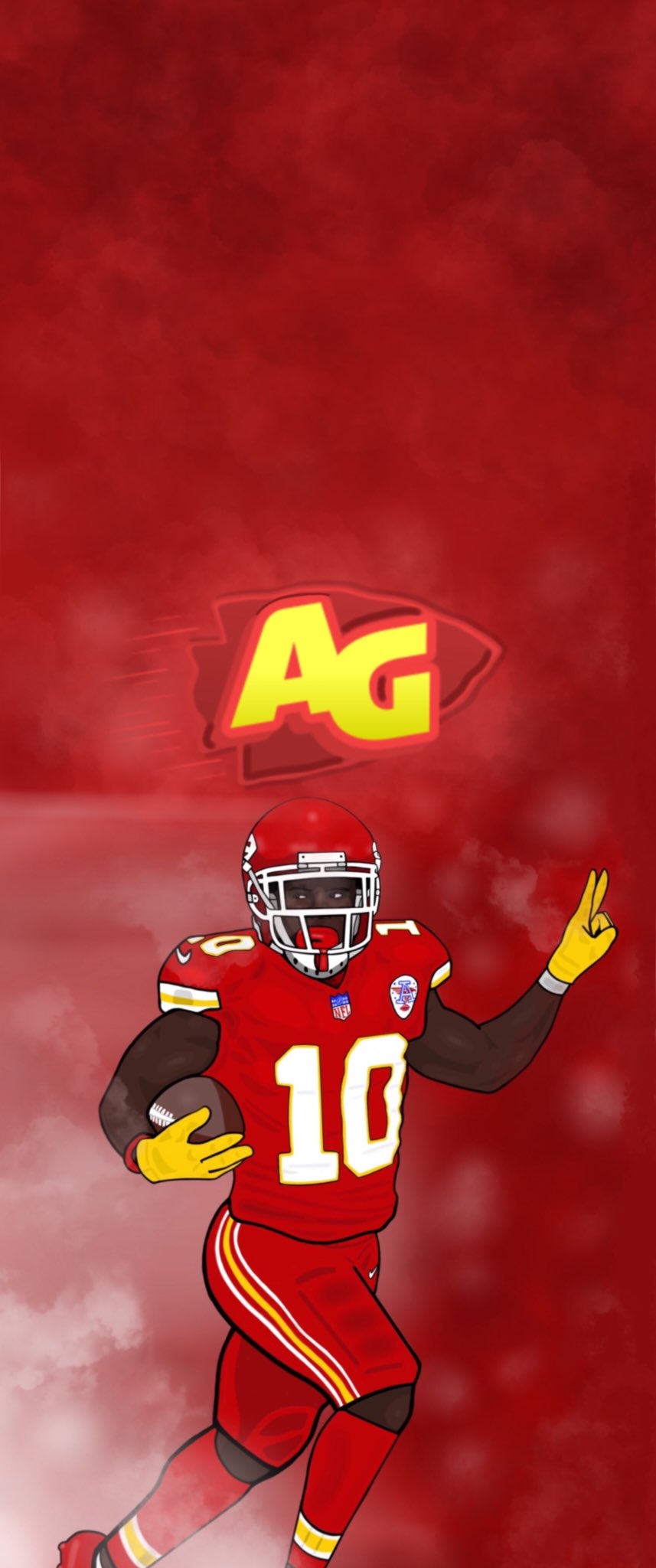 860x2050 X 上的Corey The Artist Chieeeeef：「Here is a wallpaper to celebrate the Tyreek Hill signing and the Brooke Pryor departure featuring ✌, Phone