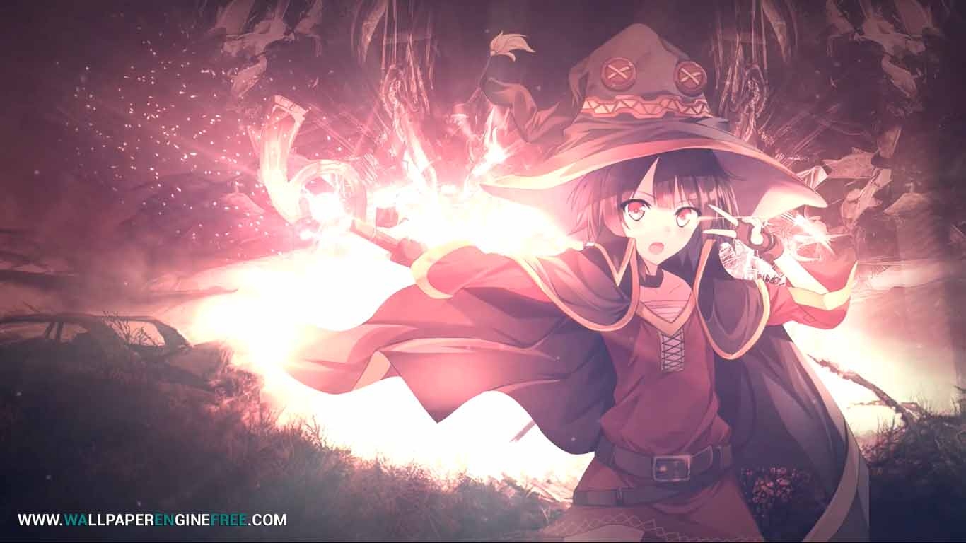 1370x770 Megumin Anime Wallpaper Engine. FREE Wallpaper Engine Wallpaper, Desktop