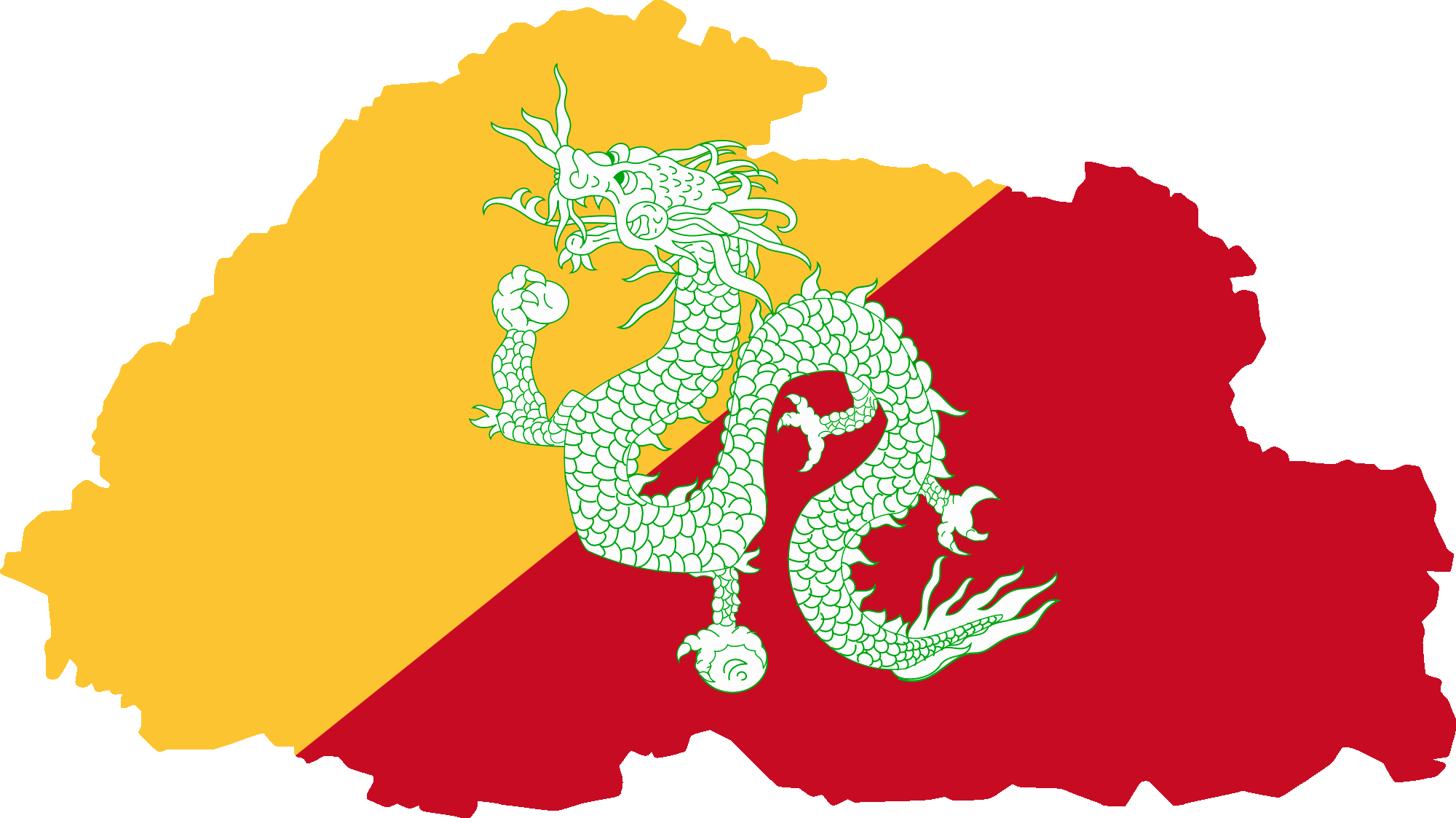 2000x1130 Bhutan flag png 2 PNG Image, Desktop