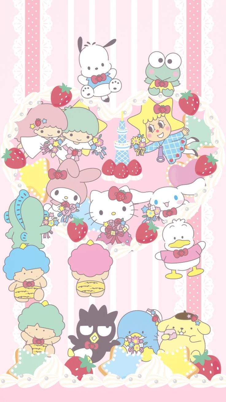 740x1310 Sanrio BG. Hello kitty wallpaper, Kitty wallpaper, Sanrio hello kitty, Phone