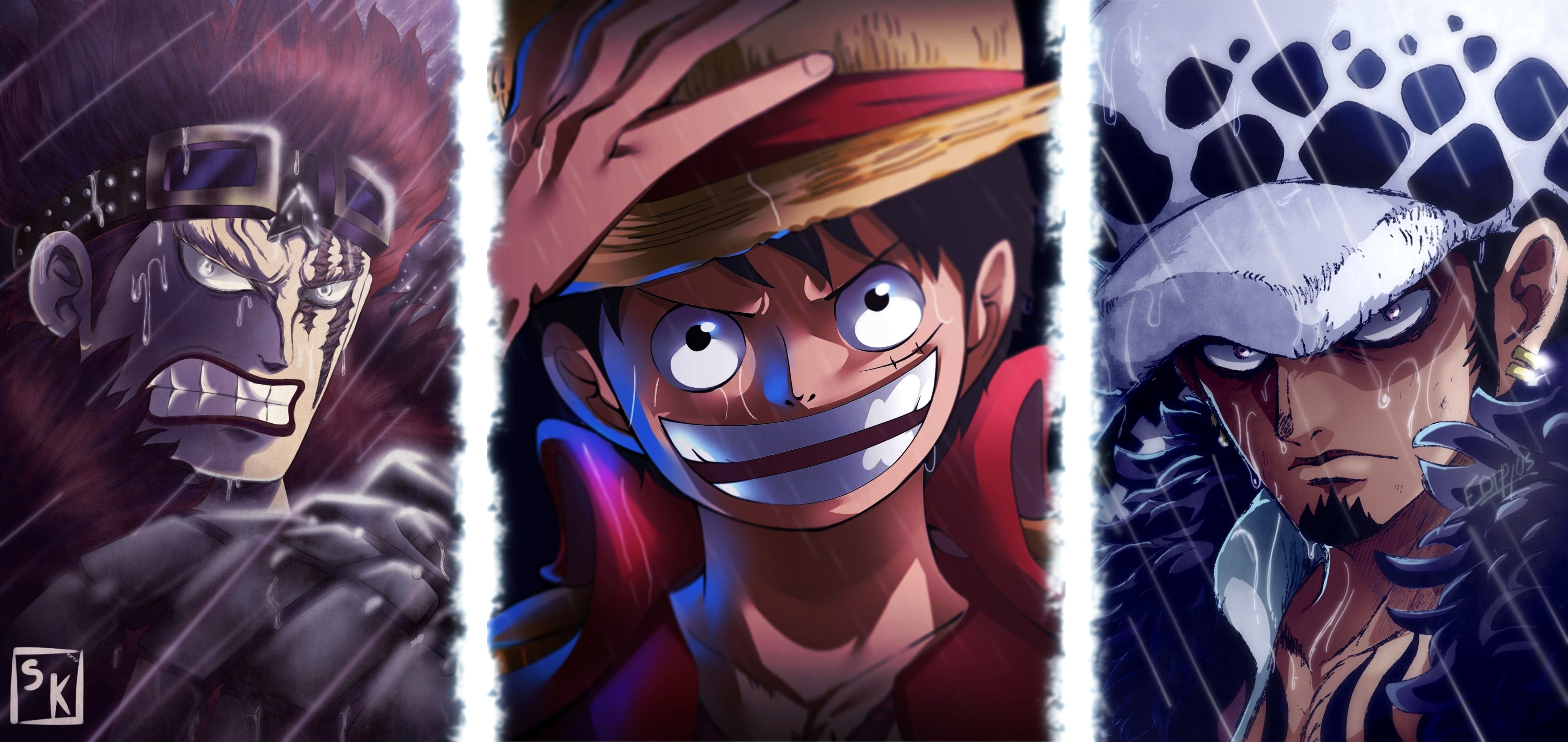 4330x2050 One Piece Team Art 1080P Laptop Full HD Wallpaper, HD Anime 4K Wallpaper, Image, Photo and Background, Dual Screen