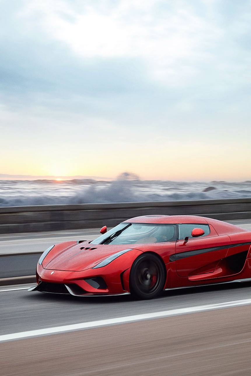 870x1300 Mobile HD Wallpaper. CANDY RED KOENIGSEGG REGERA SPORTSCAR SPEED, Phone