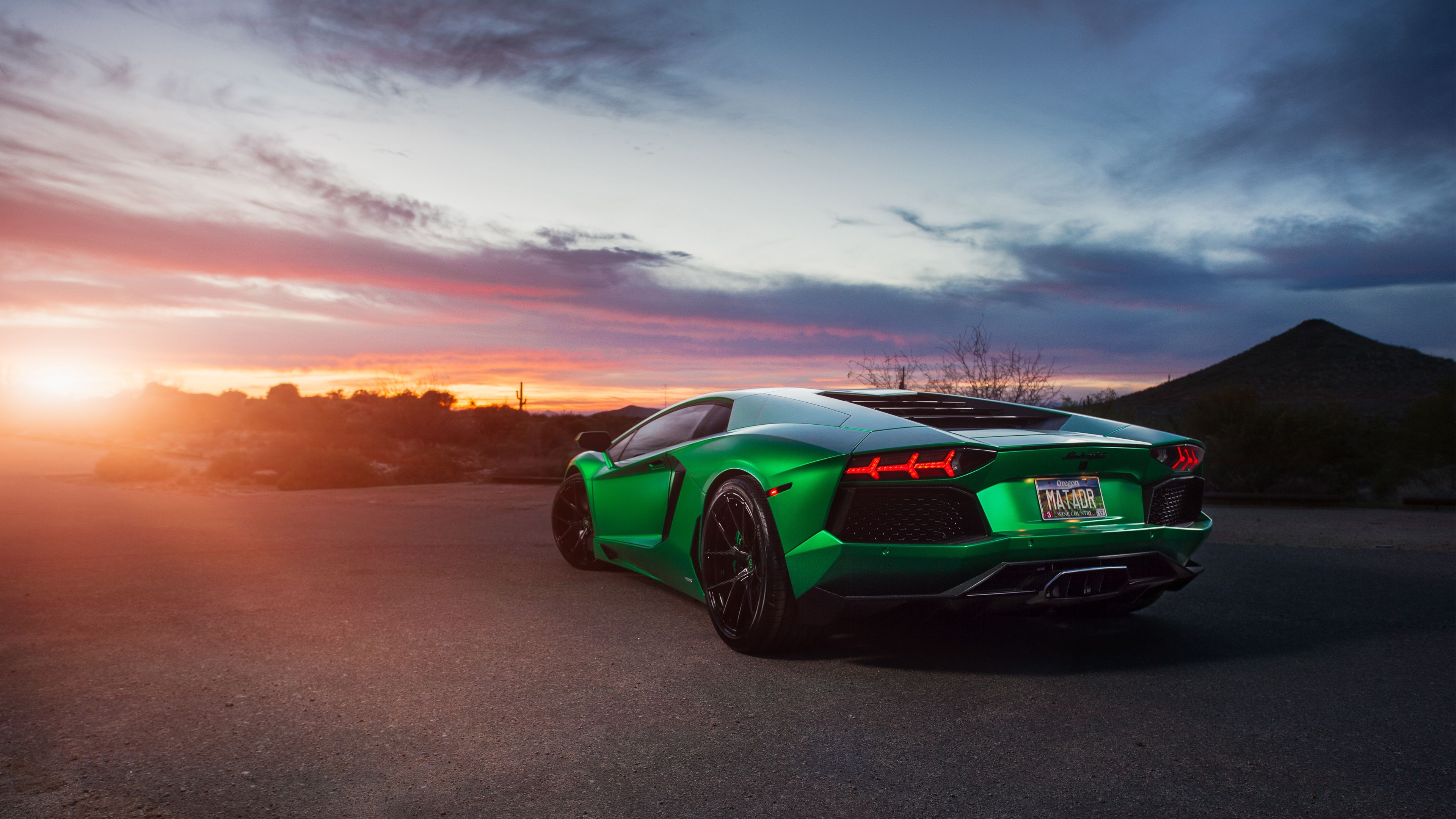 3840x2160 Lamborghini Aventador Green 4K Wallpaper. HD Car Wallpaper, Desktop