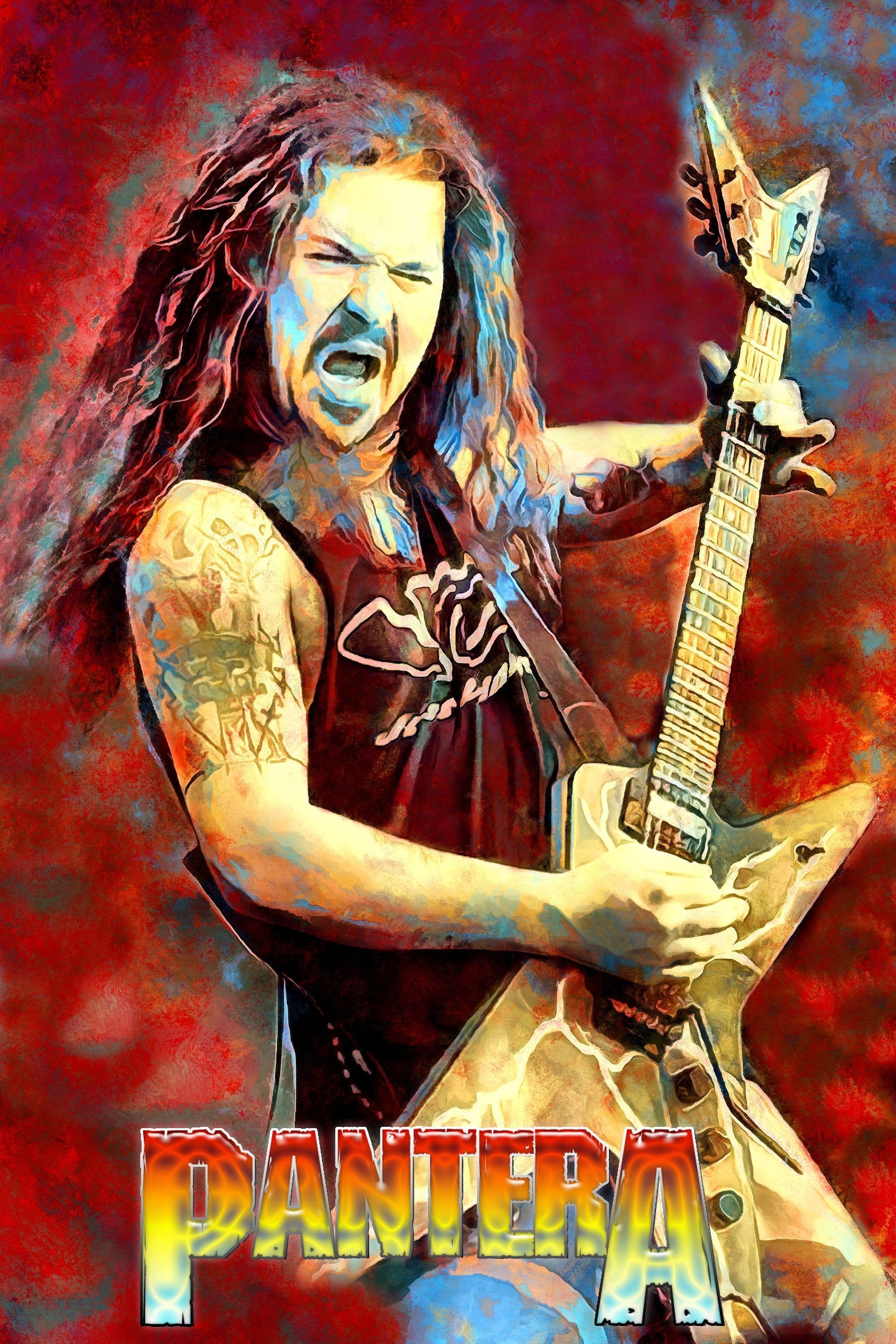 2000x3000 This Love Pantera Dimebag Darrell Poster Art Large 20x30 Print Free US Shipping!. Rock poster art, Heavy metal music, Pantera band, Phone