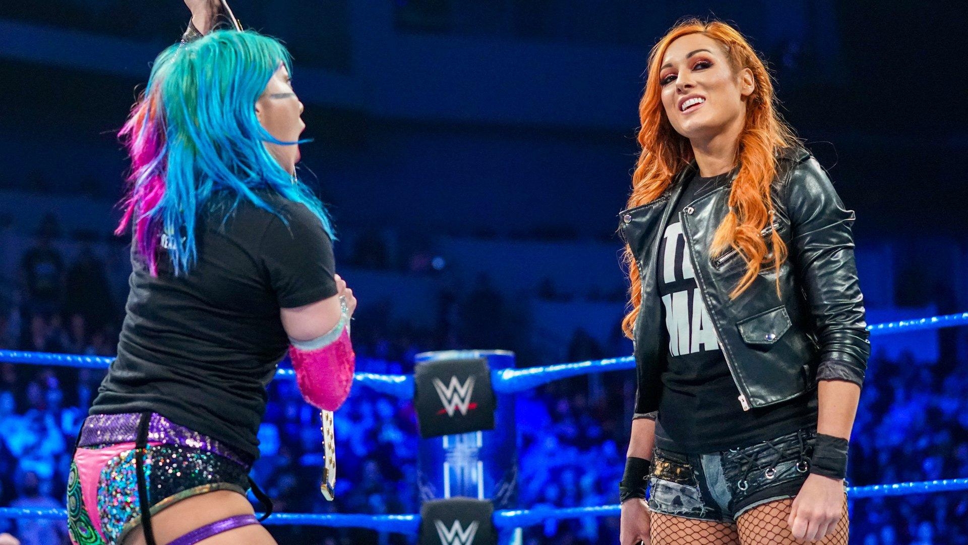 1920x1080 Asuka punches Becky Lynch during heated confrontation: SmackDown, Desktop