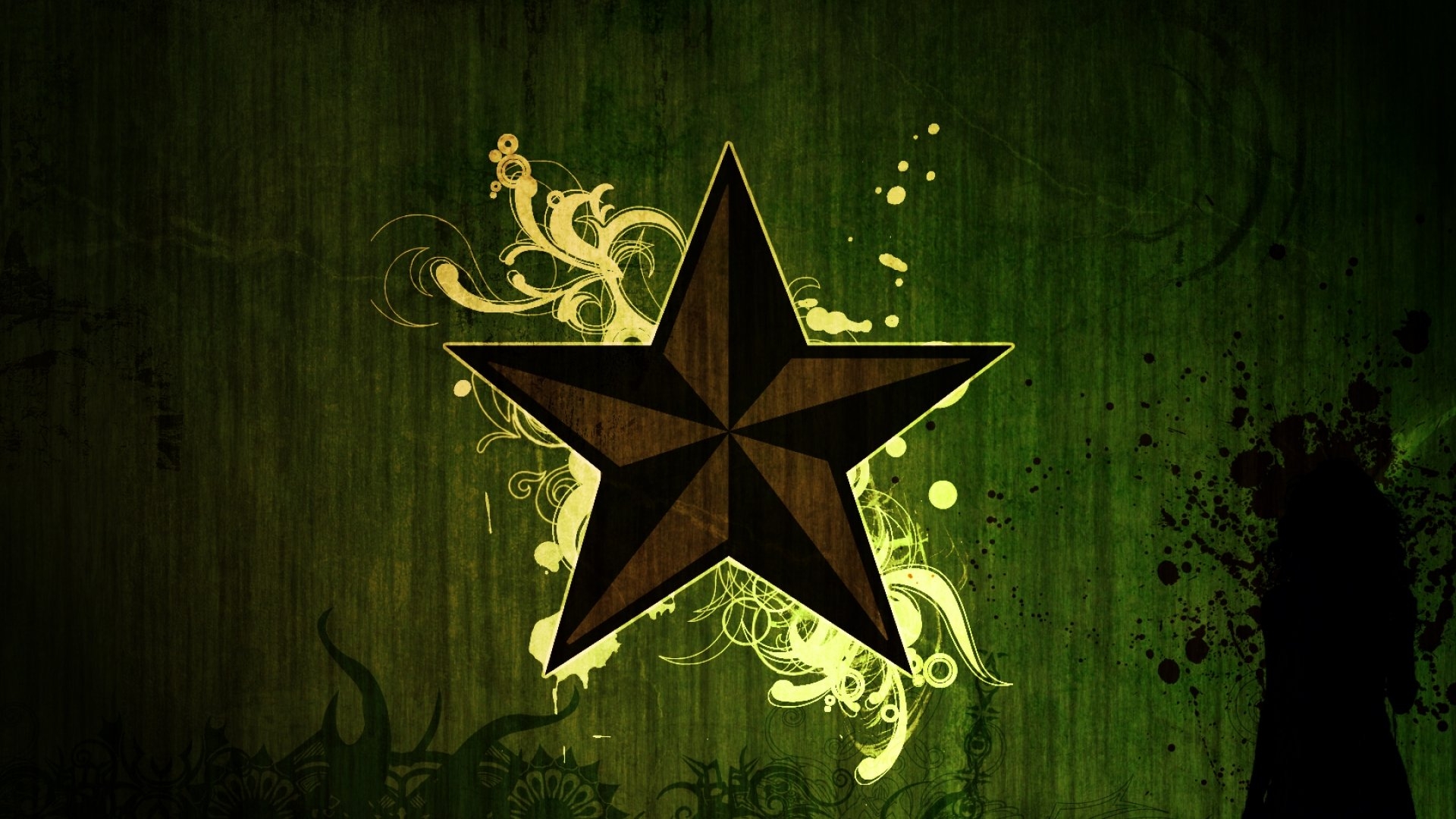 1920x1080 Grunge star wallpaper, Desktop