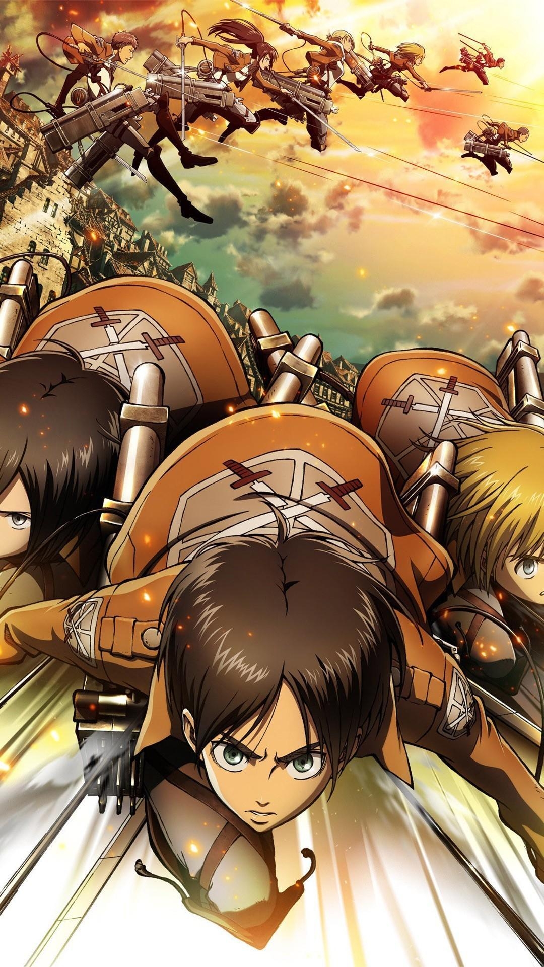 1080x1920 Attack on Titan Wallpaper HD for Android, Phone