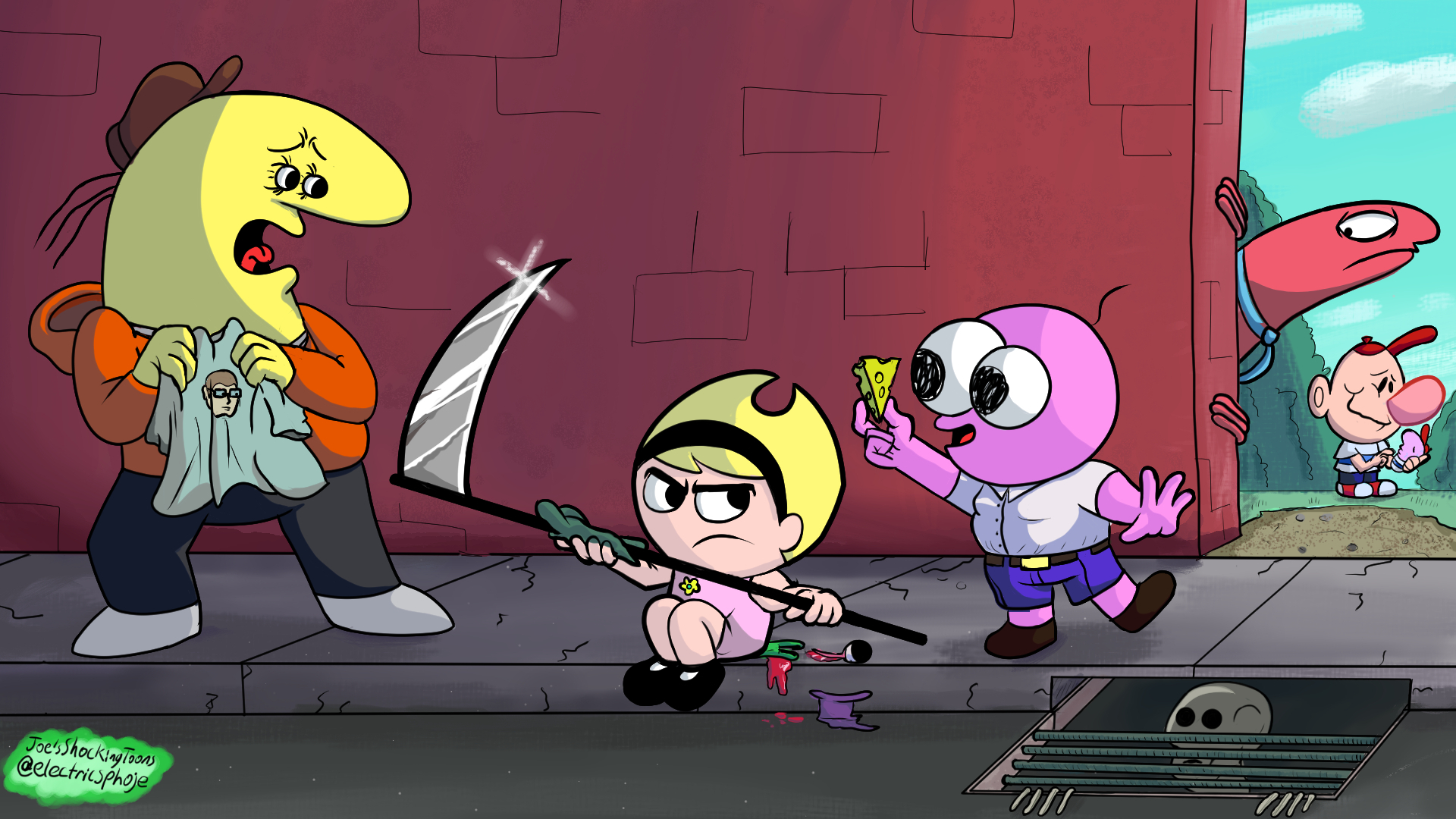 1920x1080 Grim Smiling Friends' Adventures by ElectroJoe on Newgrounds, Desktop