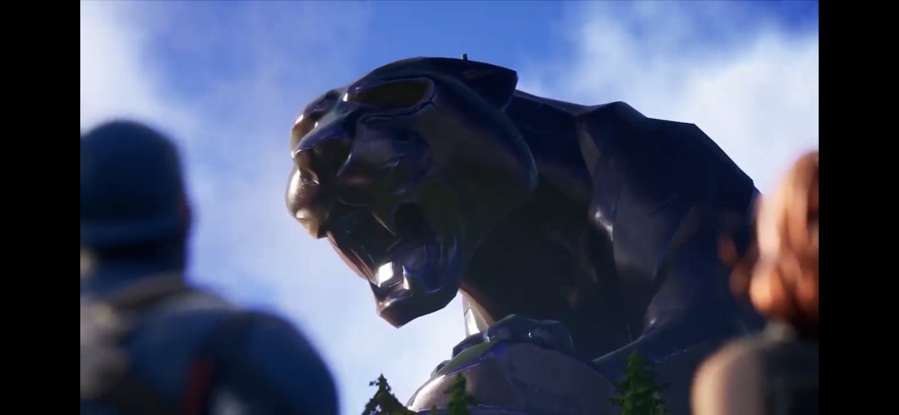 1800x830 Black Panther Fortnite wallpaper, Dual Screen