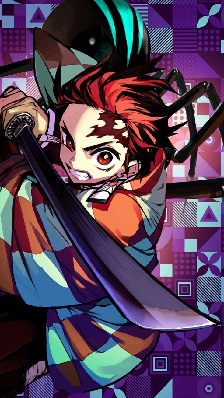 740x1310 Tanjiro Wallpaper HD Discover more Character, Demon Slayer, Koyoharu Gotouge, Main Protagonist, Manga wallpaper.. Anime wallpaper phone, Anime, Slayer anime, Phone