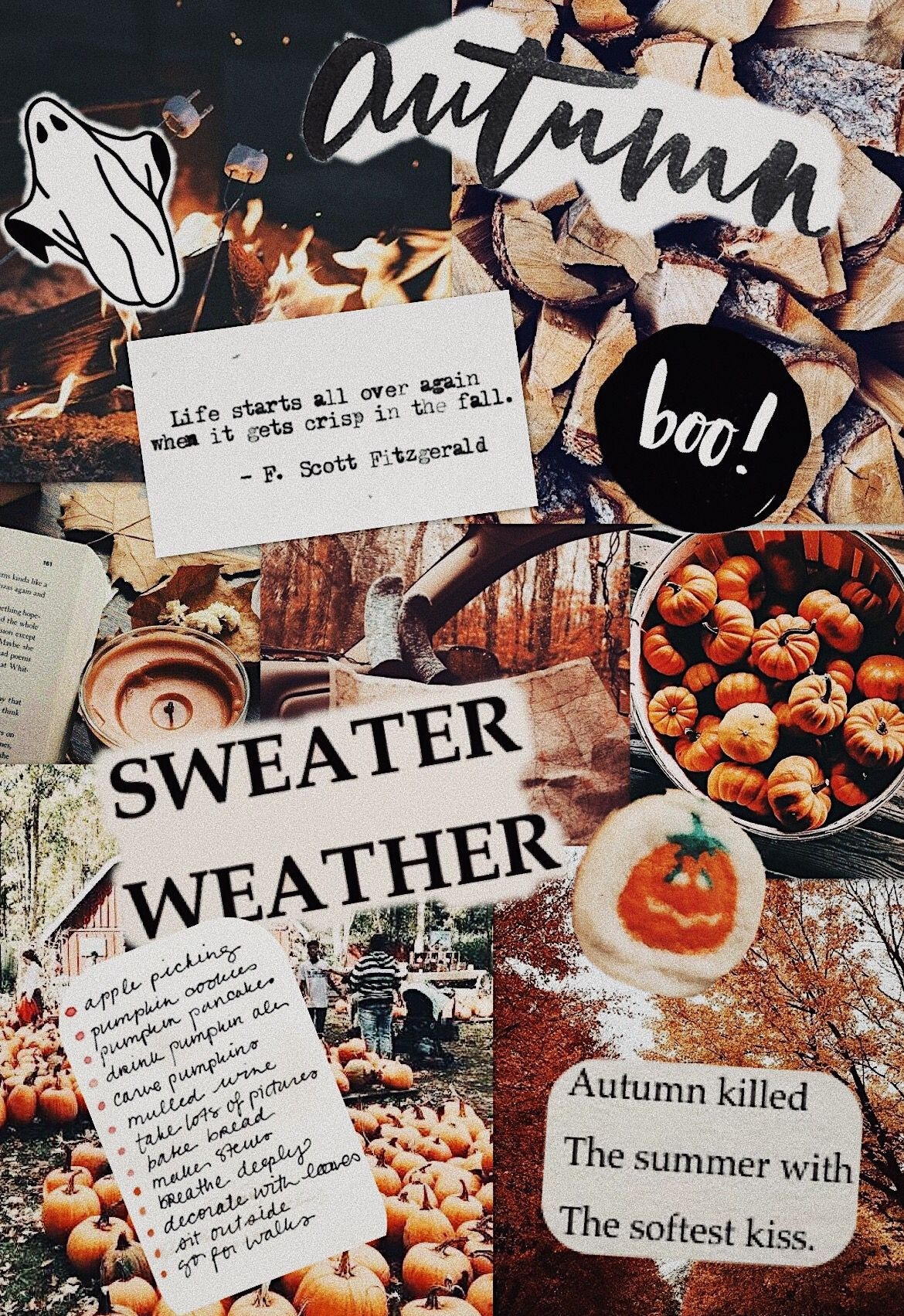 1170x1710 Fall Collage. Cute fall wallpaper, iPhone wallpaper fall, Fall wallpaper, Phone