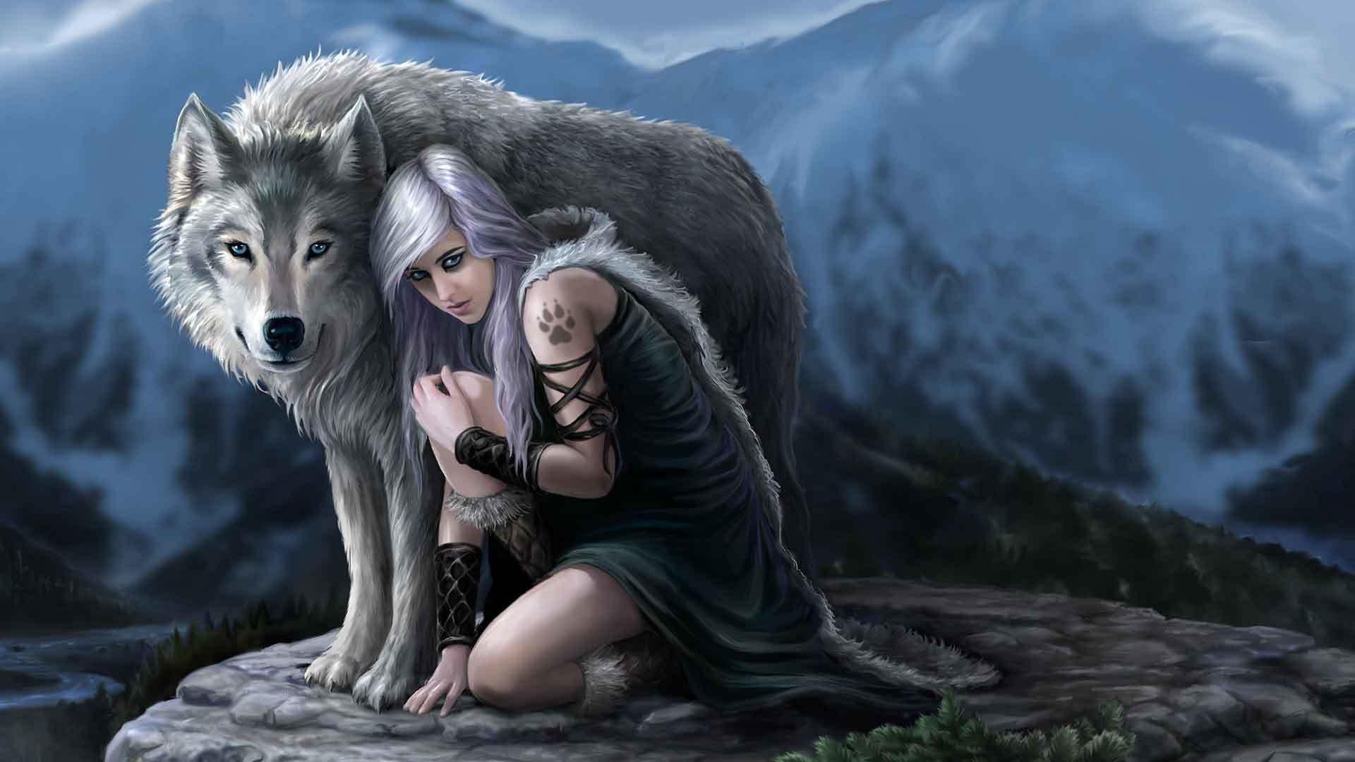 1920x1080 Best Free Wolf Girl Wallpaper, Desktop