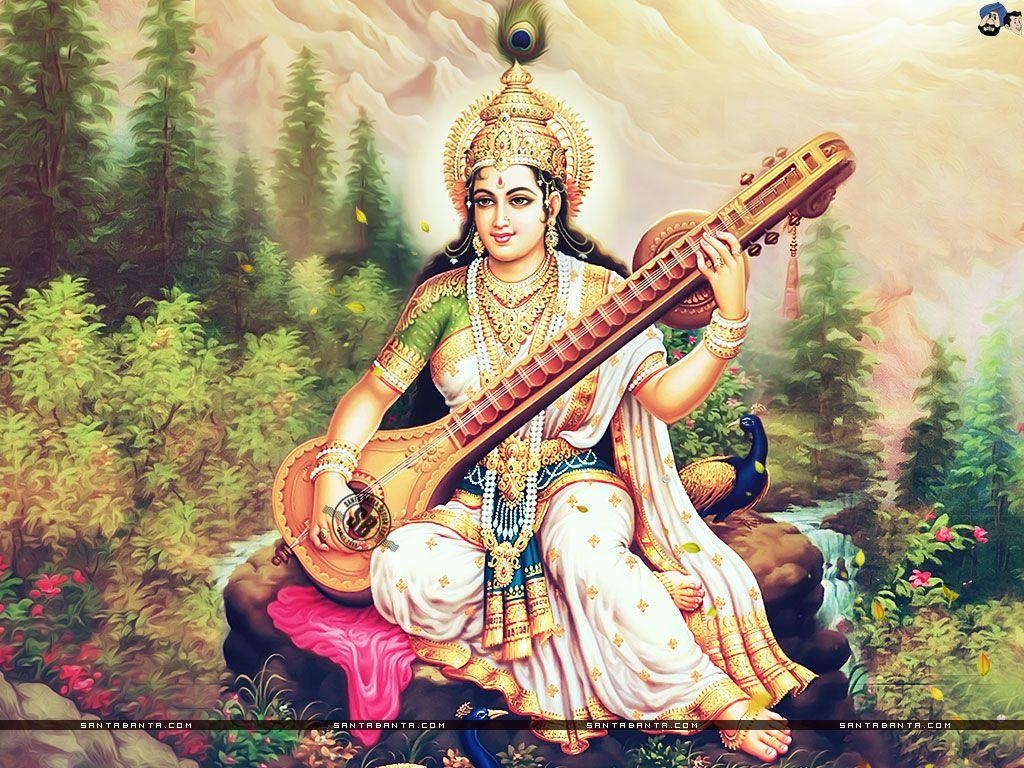 1030x770 Full HD Wide Goddess Saraswati Wallpaper I Maa Saraswati Devi, Desktop