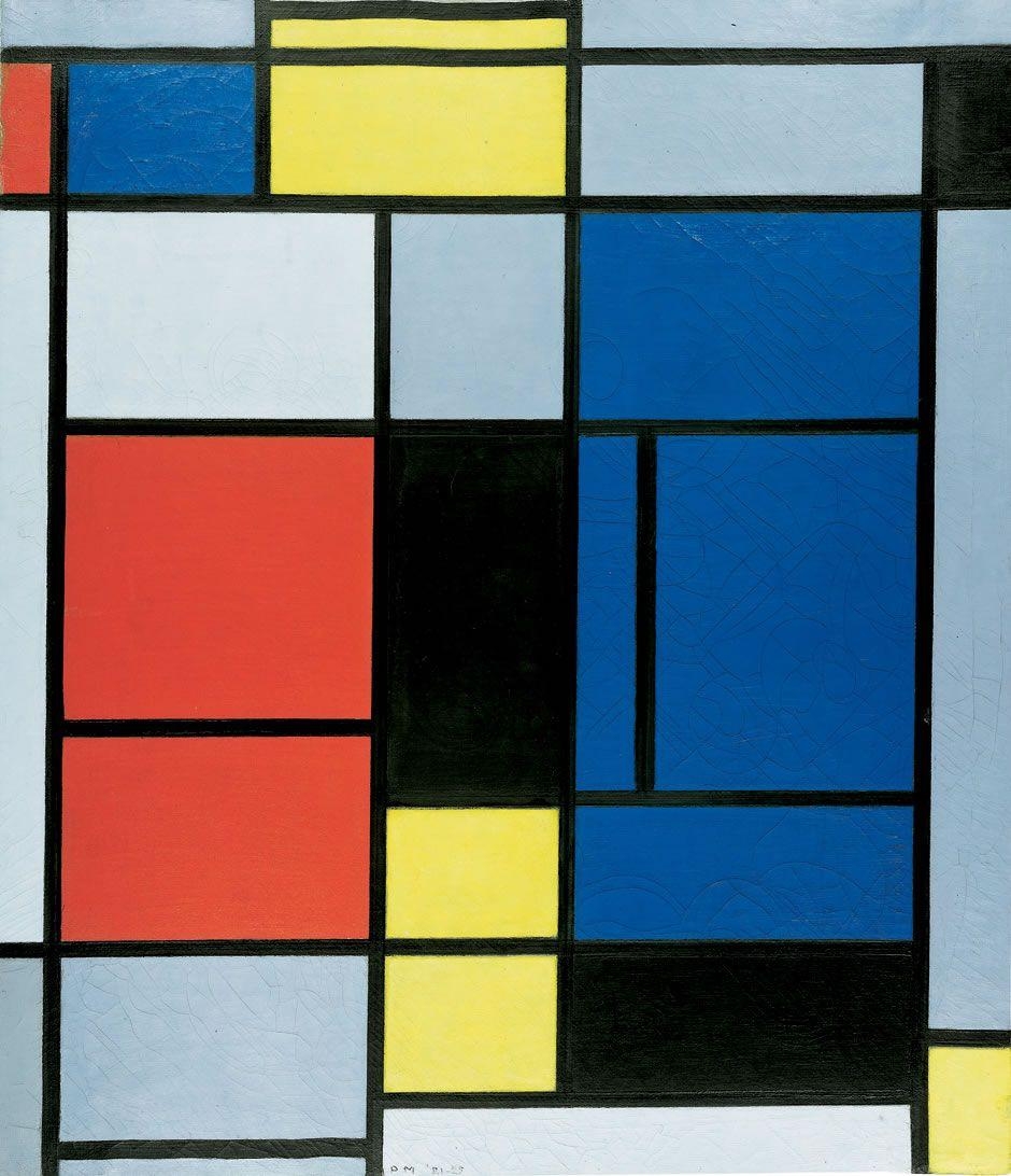 940x1100 Tableau No. I, 1921 1925. Piet Mondrian. TABLEAU NO. I, 1921 1925, Phone