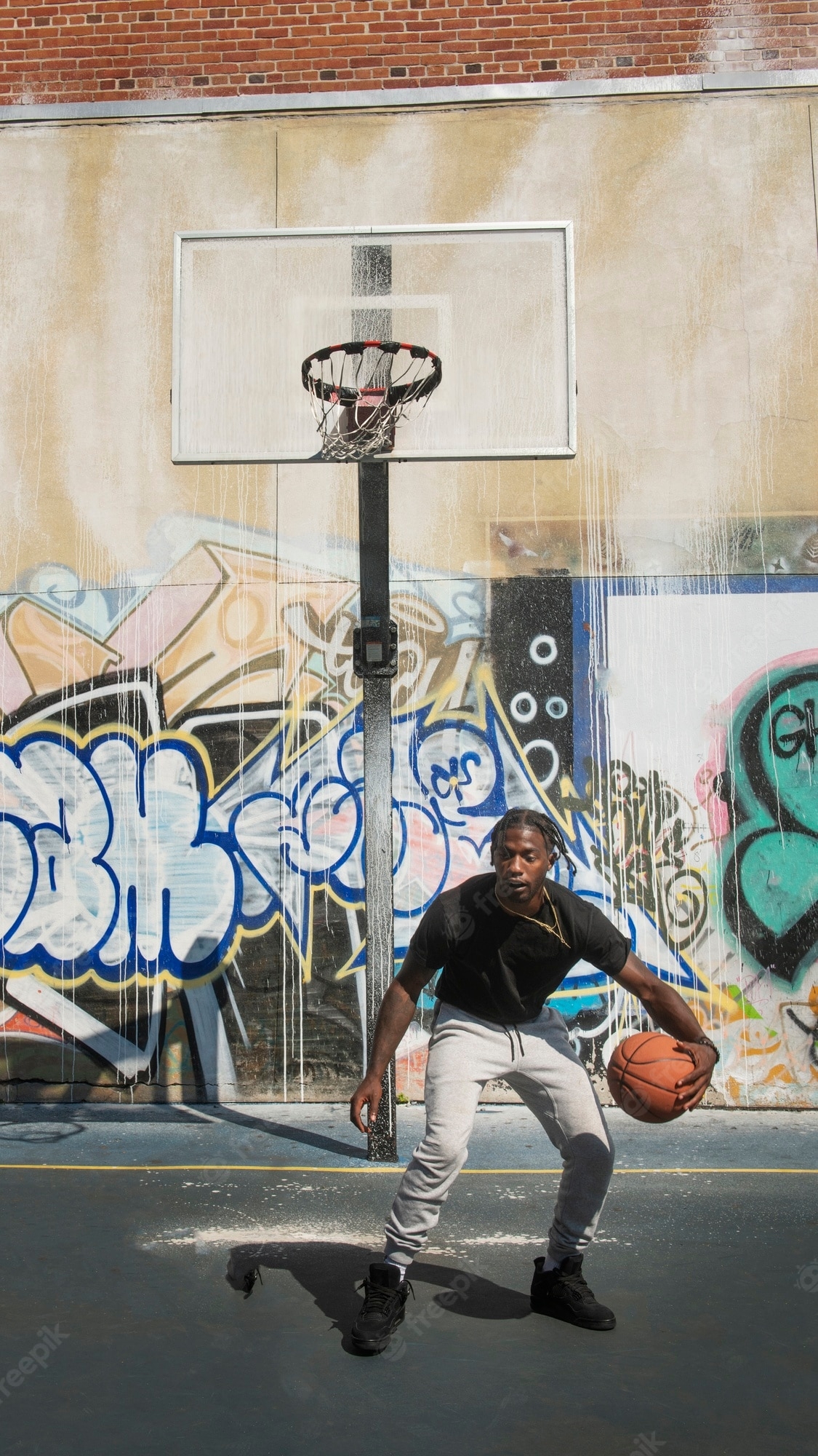 1130x2000 Basketball Graffiti Image, Phone