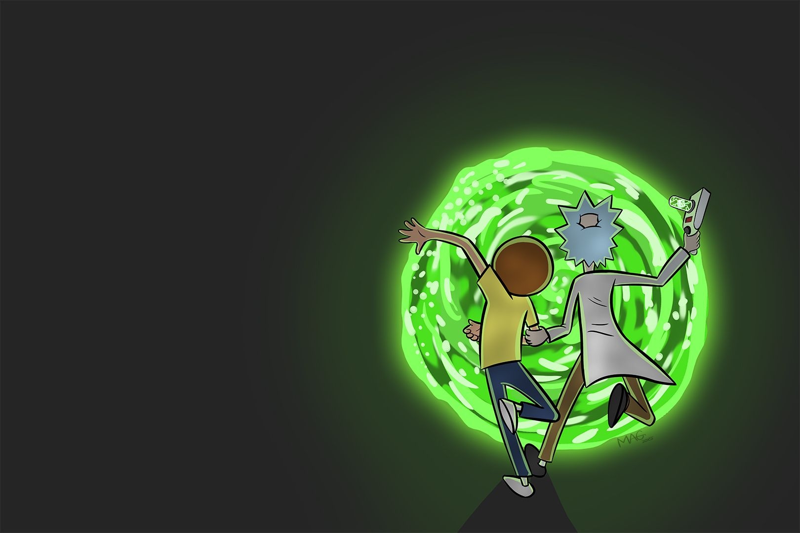 1620x1080 Rick And Morty Portal Wallpaper, Desktop