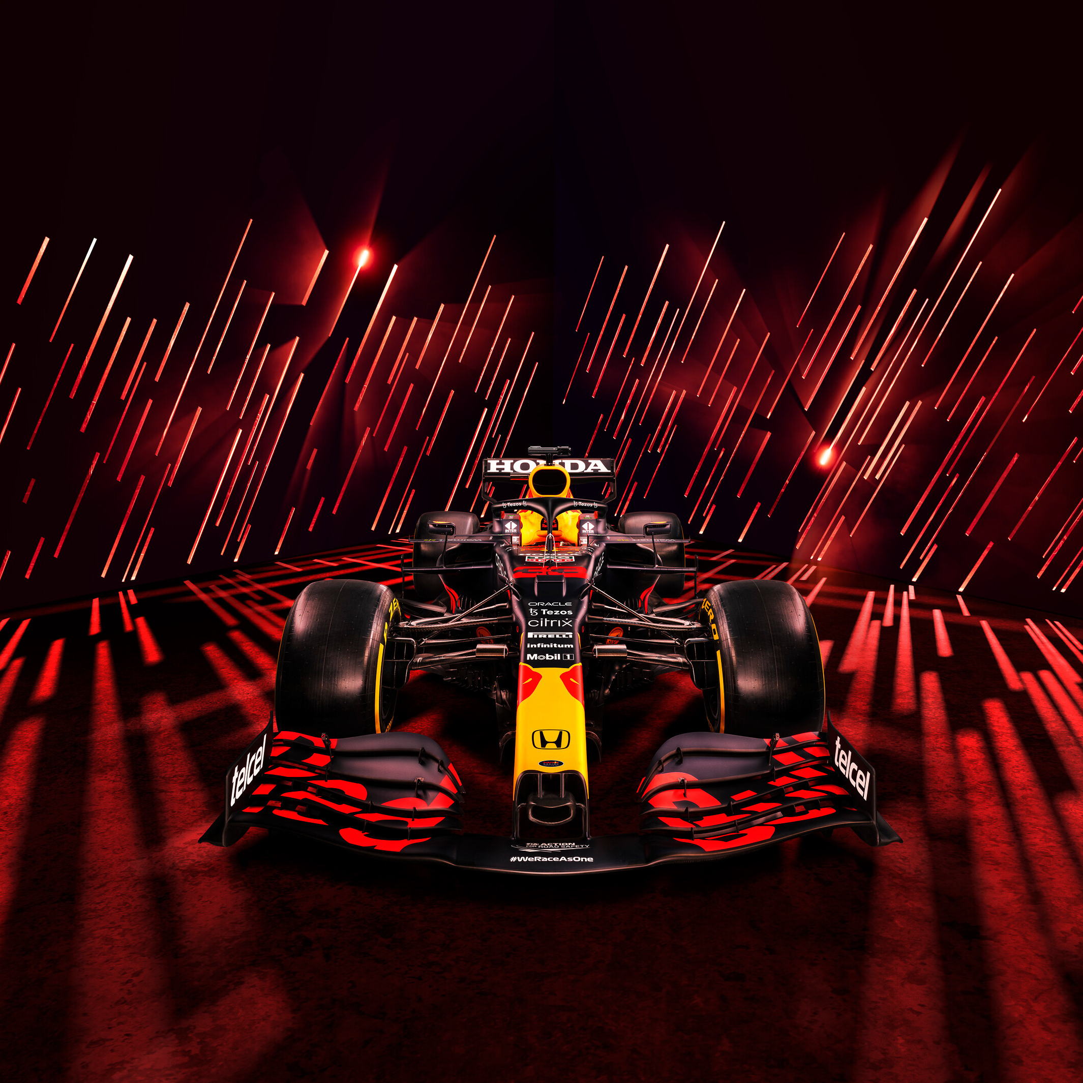 2130x2130 Oracle Red Bull Racing 2021 rocket ship, Phone