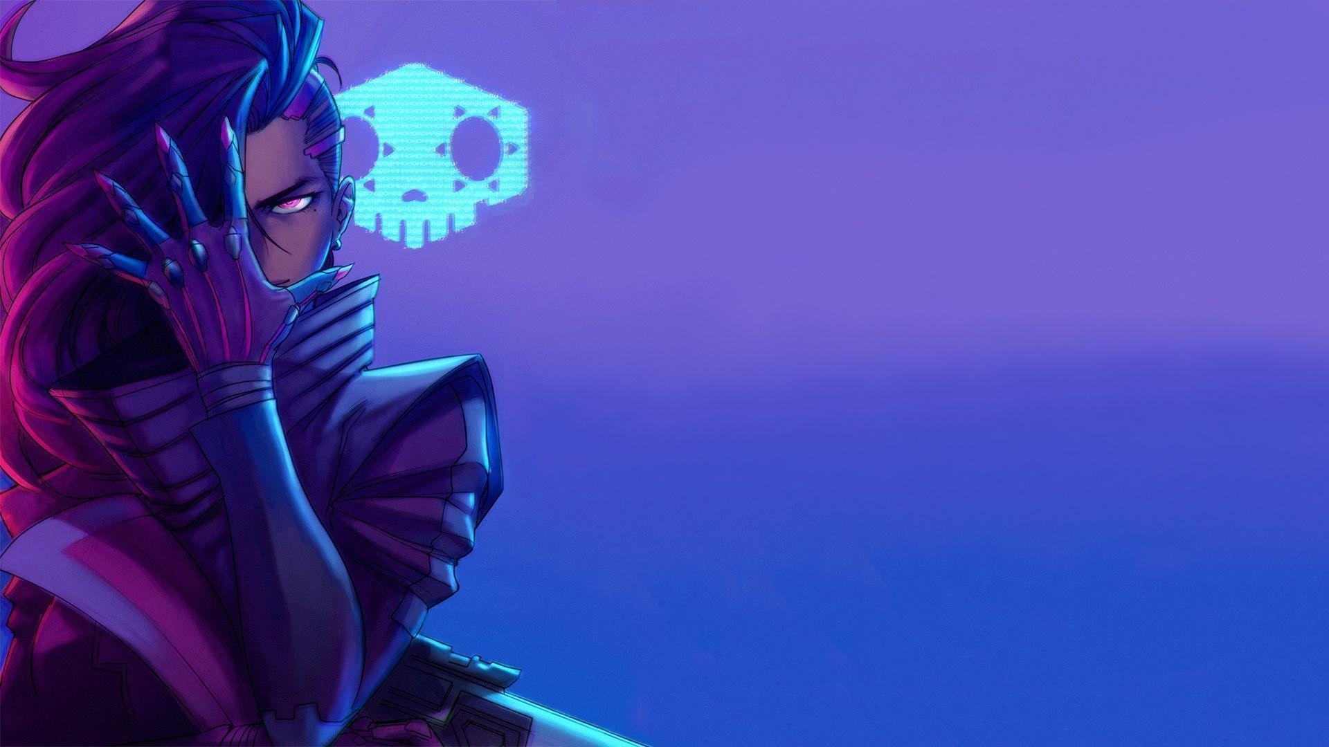 1920x1080 Sombra (Overwatch) HD Wallpaper, Desktop