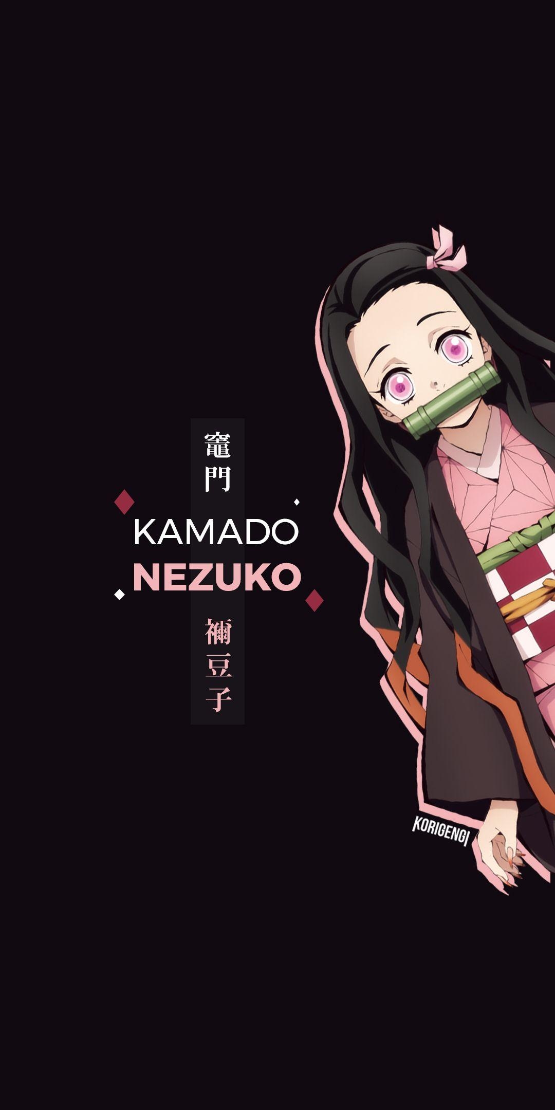 1080x2160 Kamado Nezuko iPhone Wallpaper, Phone